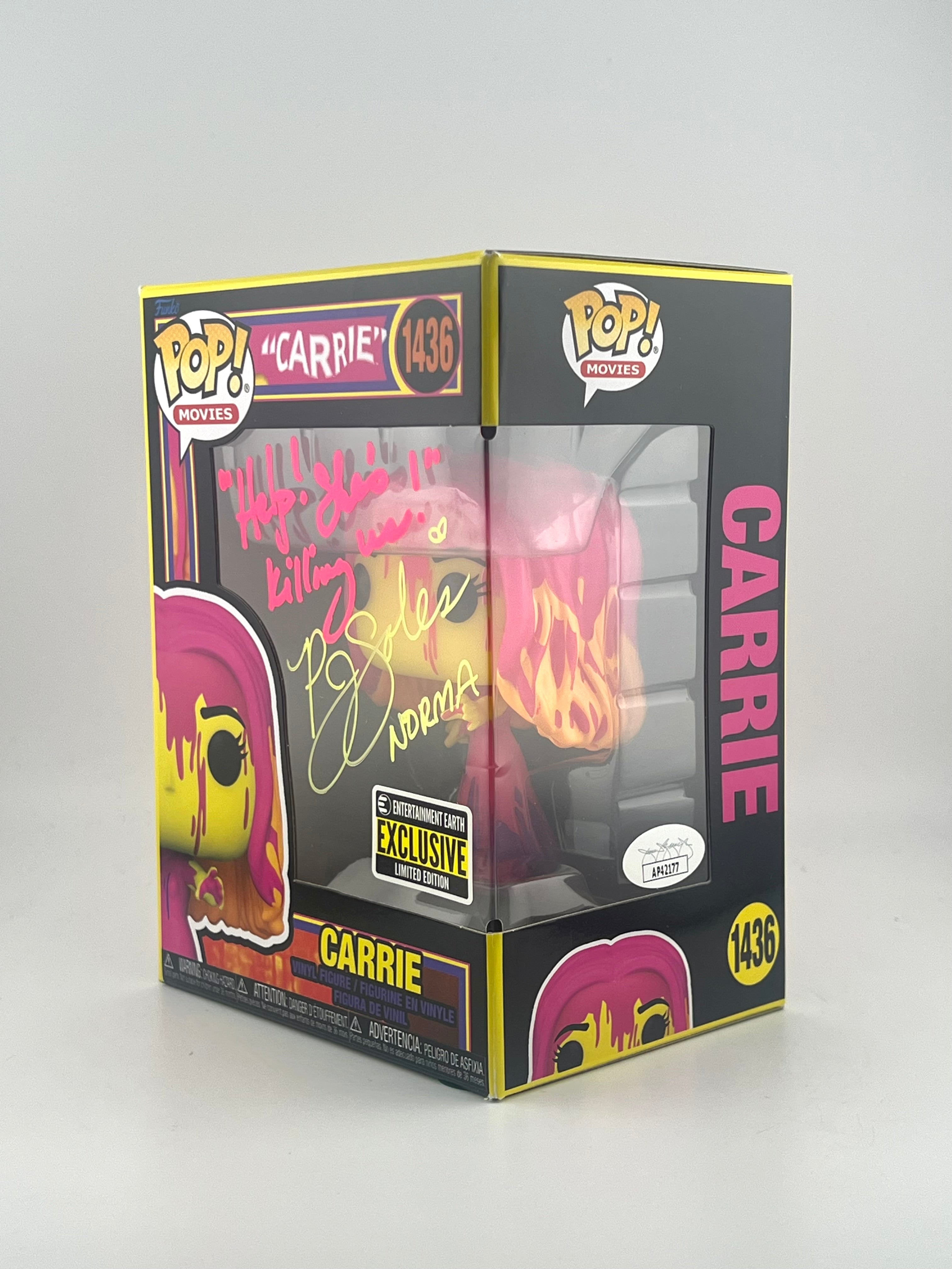 Funko Pop! CARRIE 1436 EE EXCLUSIVE AUTO