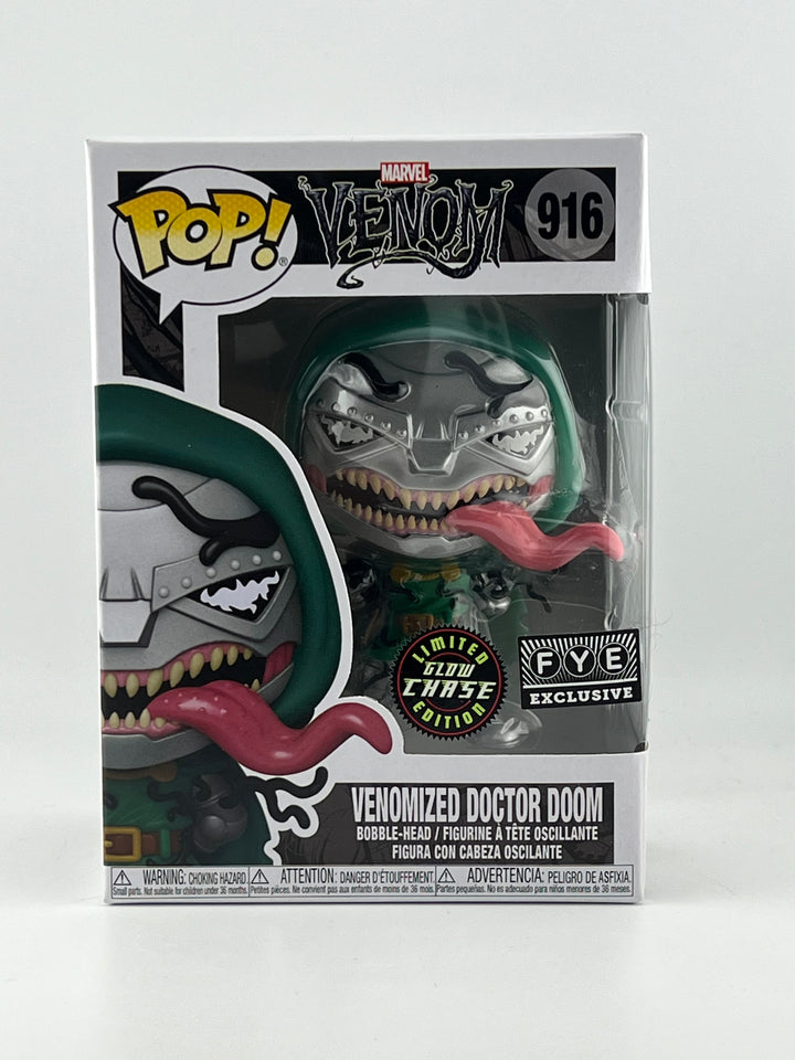 Funko Pop! Venomized Doctor Doom 916 GITD Chase FYE Exclusive