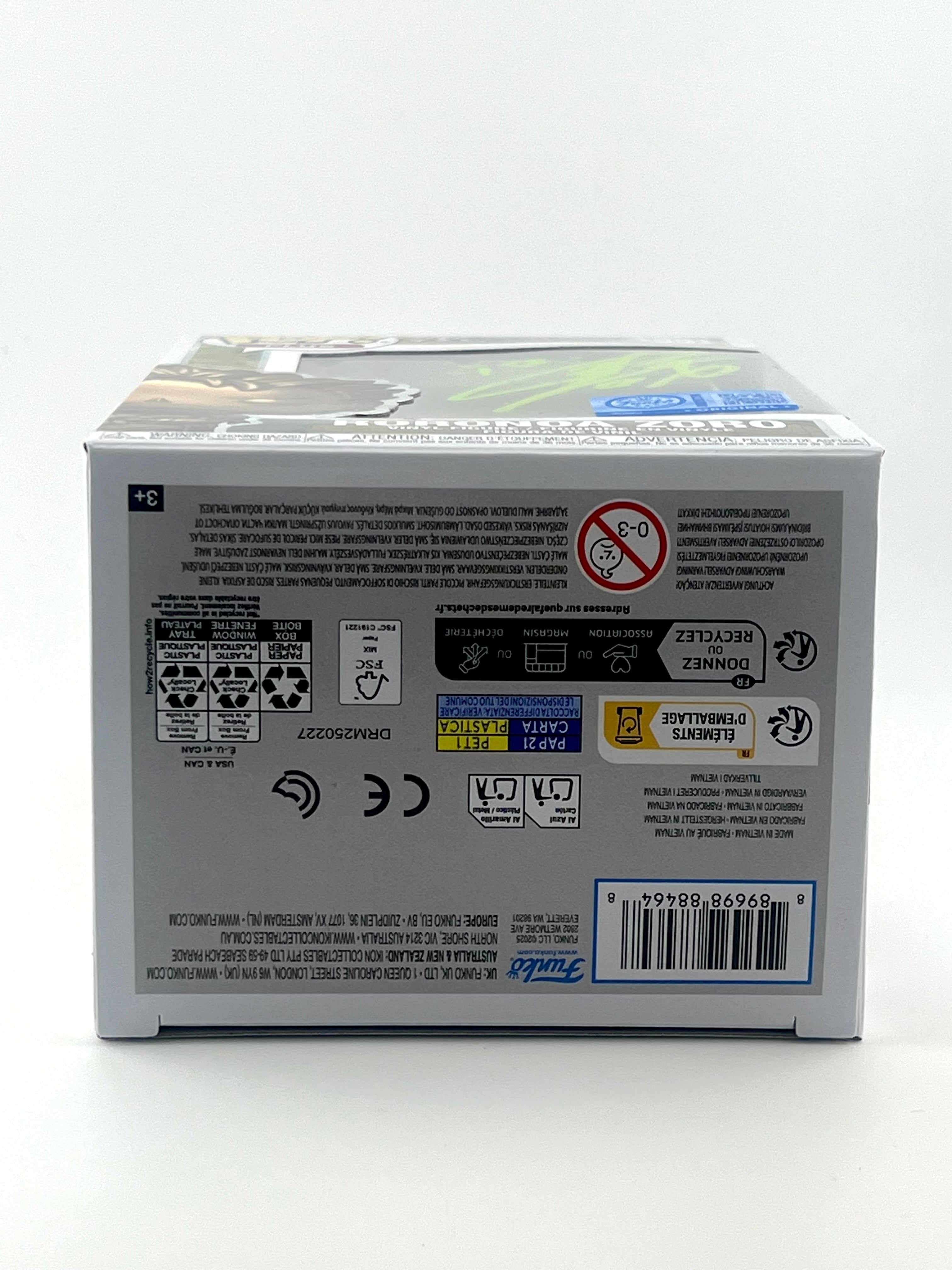 FUNKO POP! BRONZE STATUE RORONOA ZORO 1901 FUNKO SHOP EXCLUSIVE JVA SIGNED