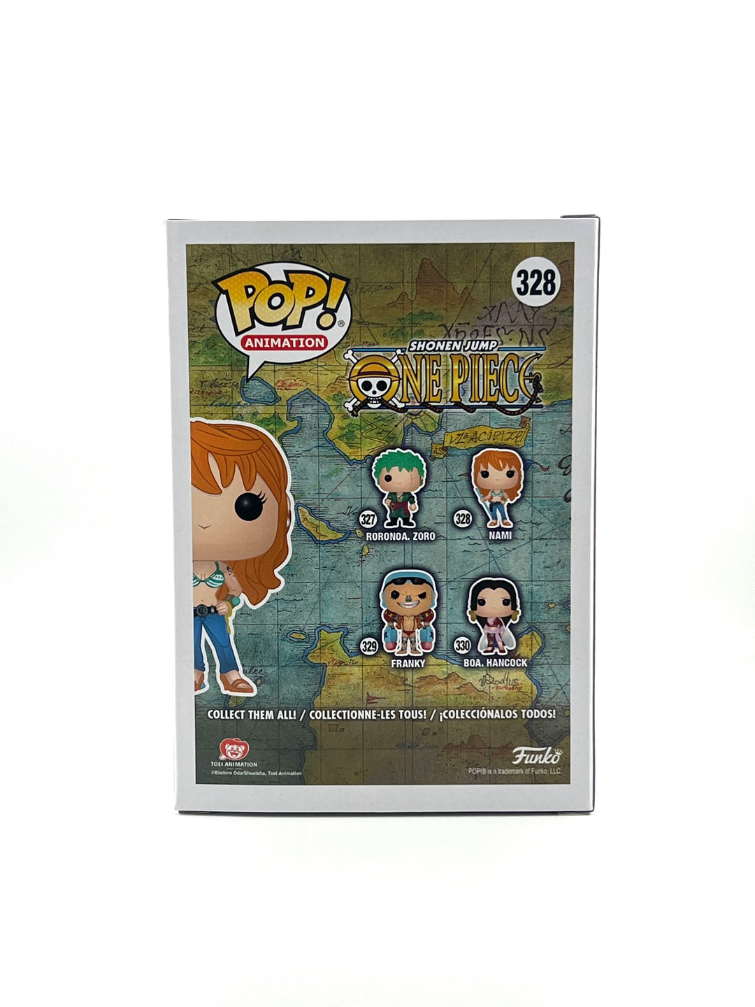 Funko Pop! One Piece - Nami #328 Autographed by JVA Akemi Okamura with SWAU Authentication