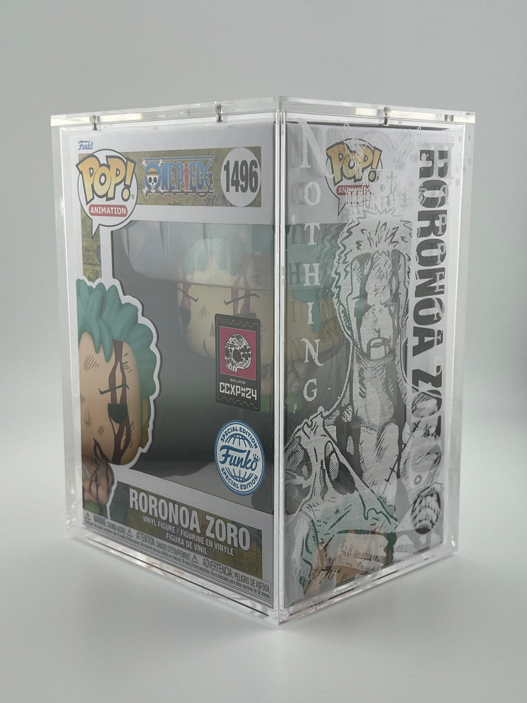 CCXP Mexico 2024 - Roronoa Zoro 1496 - Funko Pop + Custom Armor - One Piece