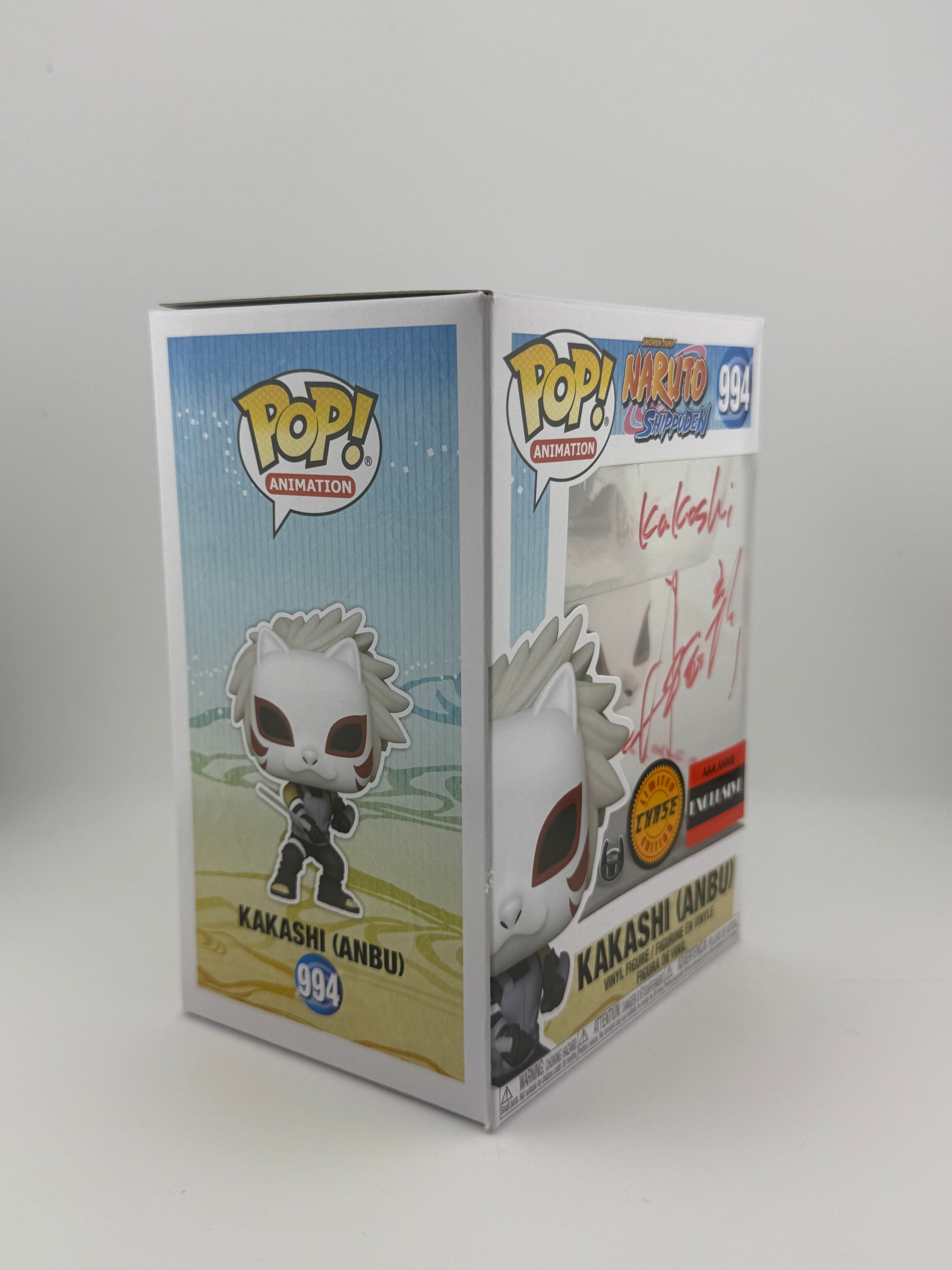 Funko POP! JVA SIGNED KAKASHI ANBU 994 CHASE AAA EXCLUSIVE