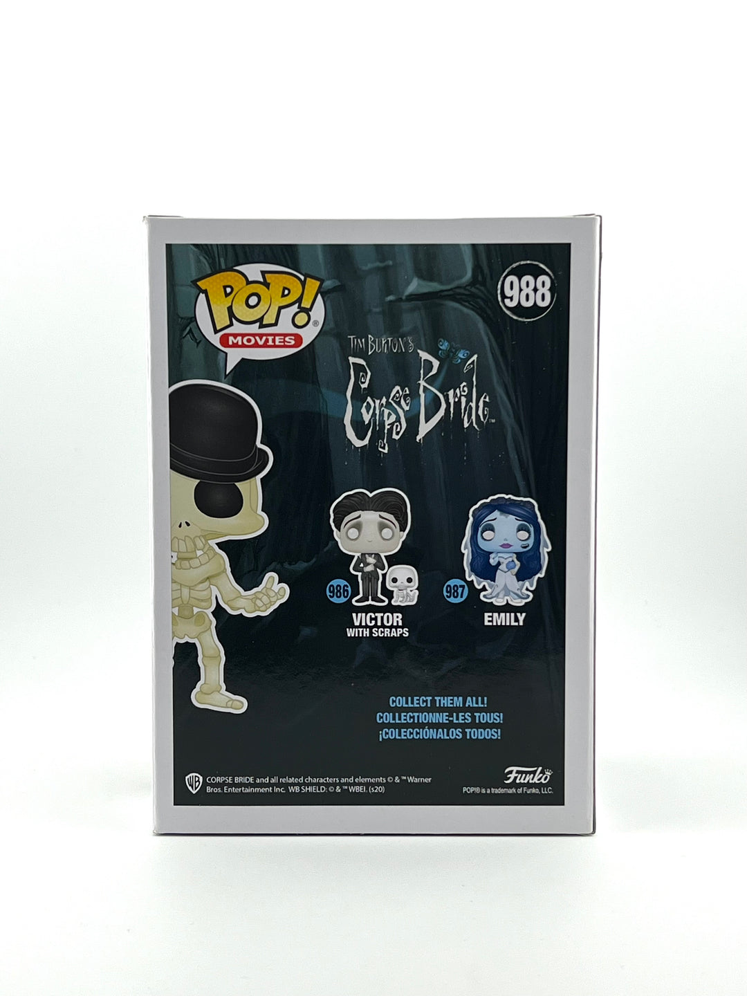 Funko Pop! Corpse Bride: Skeleton 988 chase (Funko exclusive)