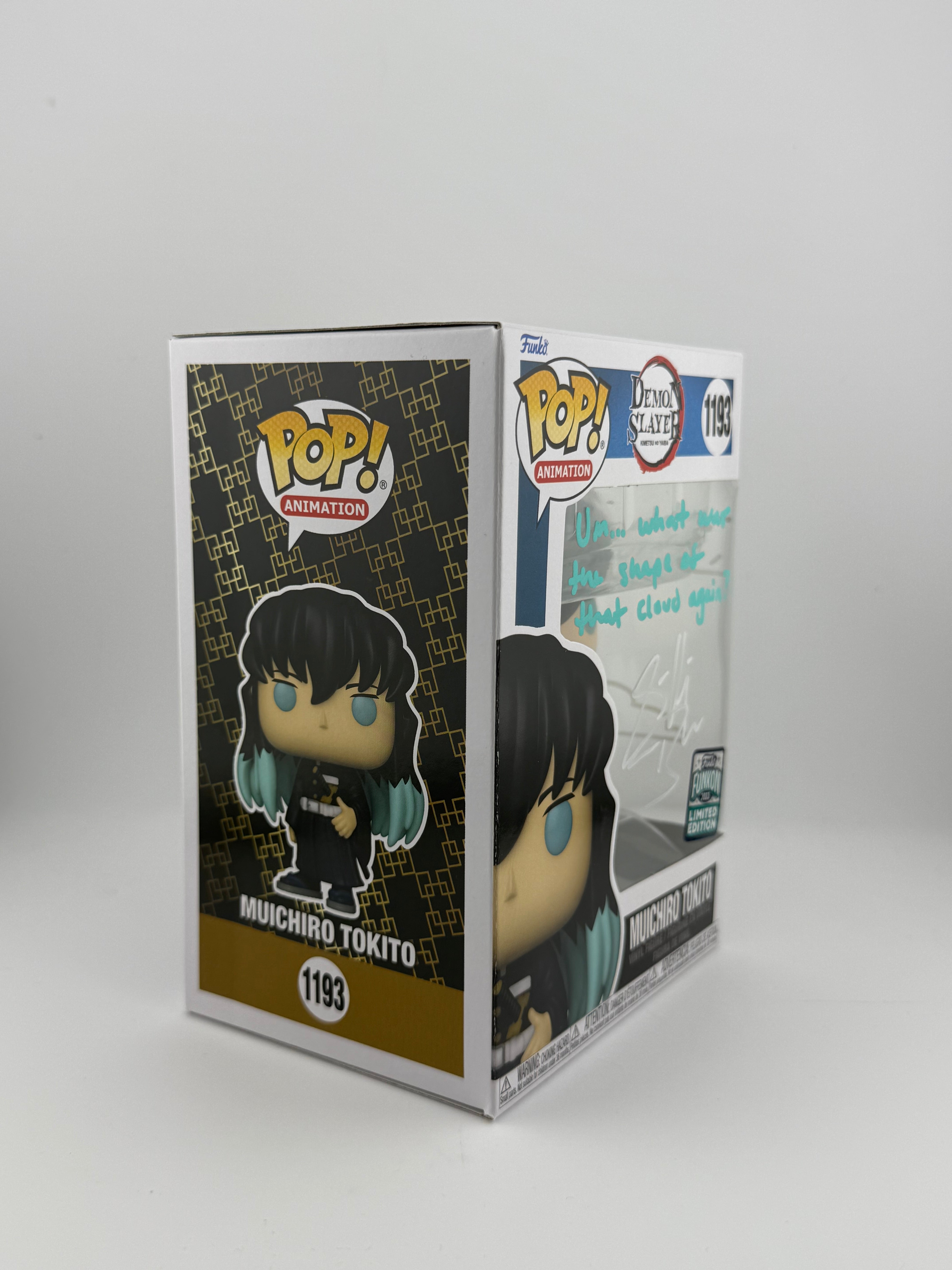 Funko POP! SIGNED MUICHIRO TOKITO 1193 FUNKON 2022 EXCLUSIVE