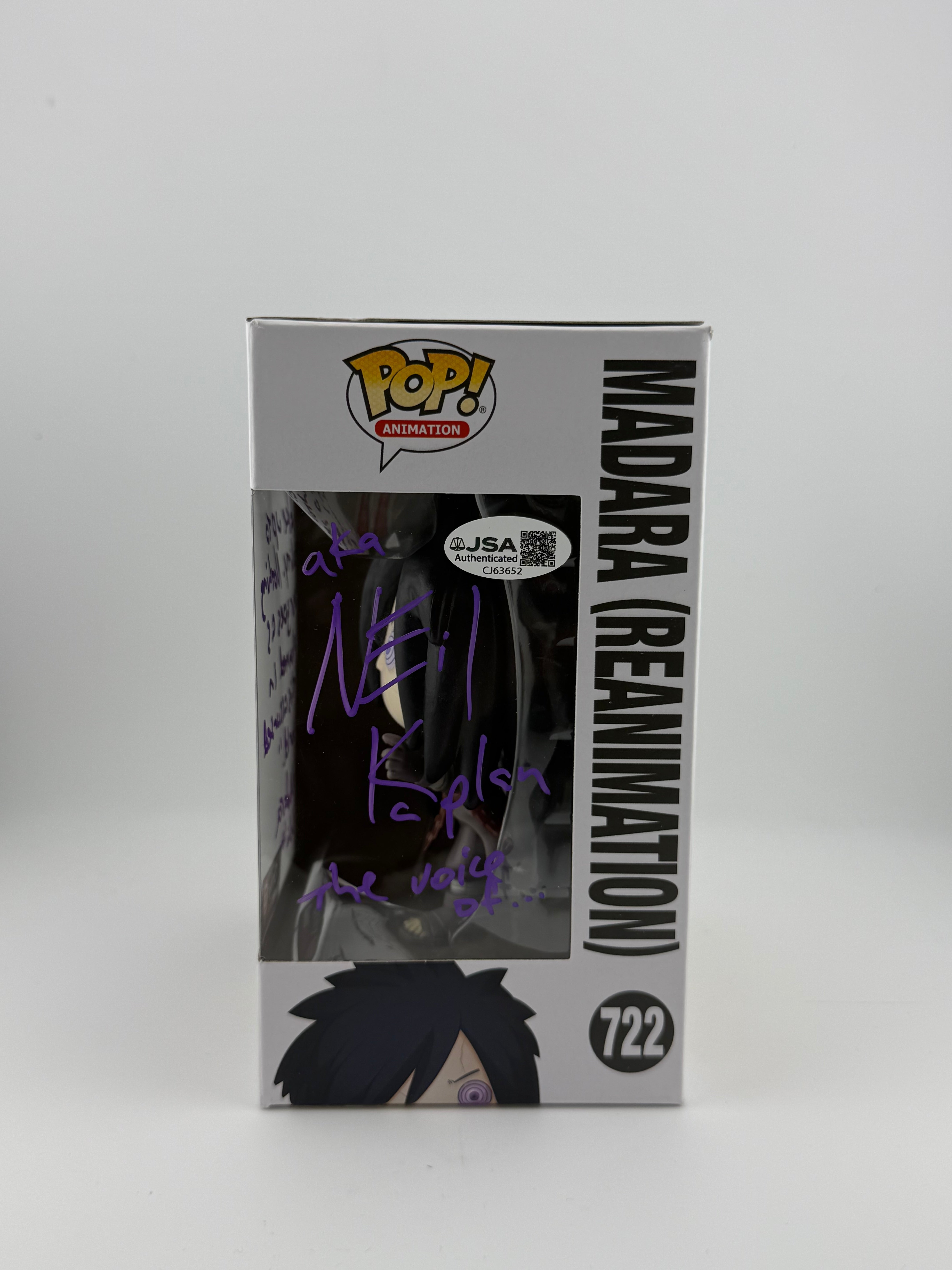 Funko POP! SIGNED MADARA (REANIMATION) 722 (NEIL KAPLAN) + JSA