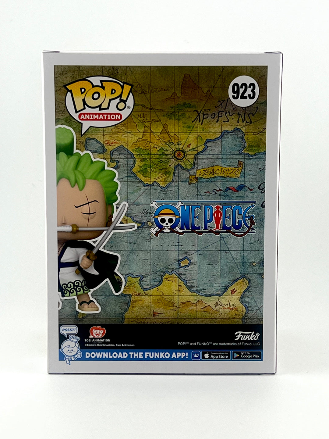 FUNKO POP! RORONOA ZORO 923 GITD VOLCANO EXCUSIVE JVA SIGNED