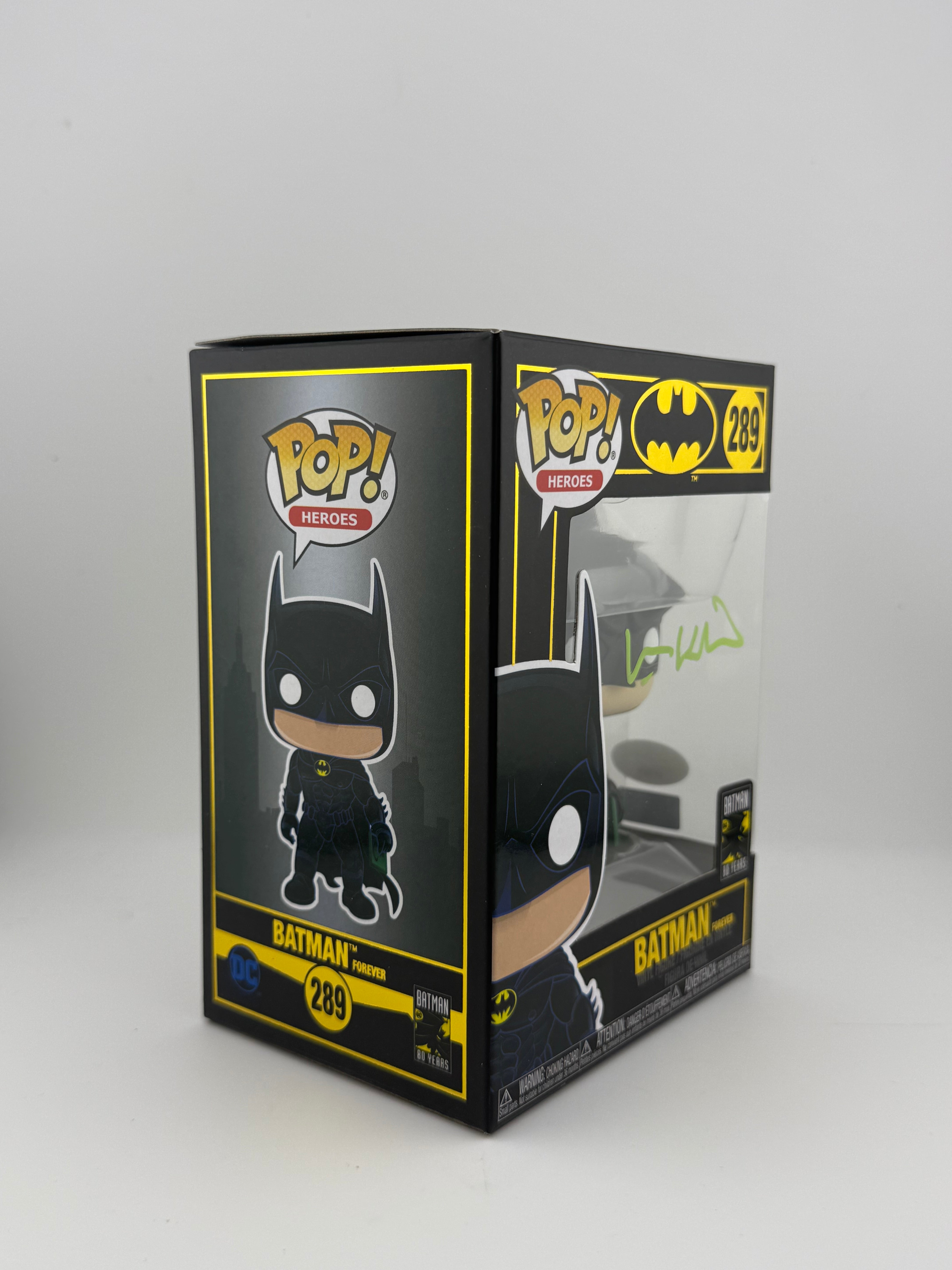 Funko POP! SIGNED BATMAN 289 80 YEARS EDITION (VAL KILMER) + JSA