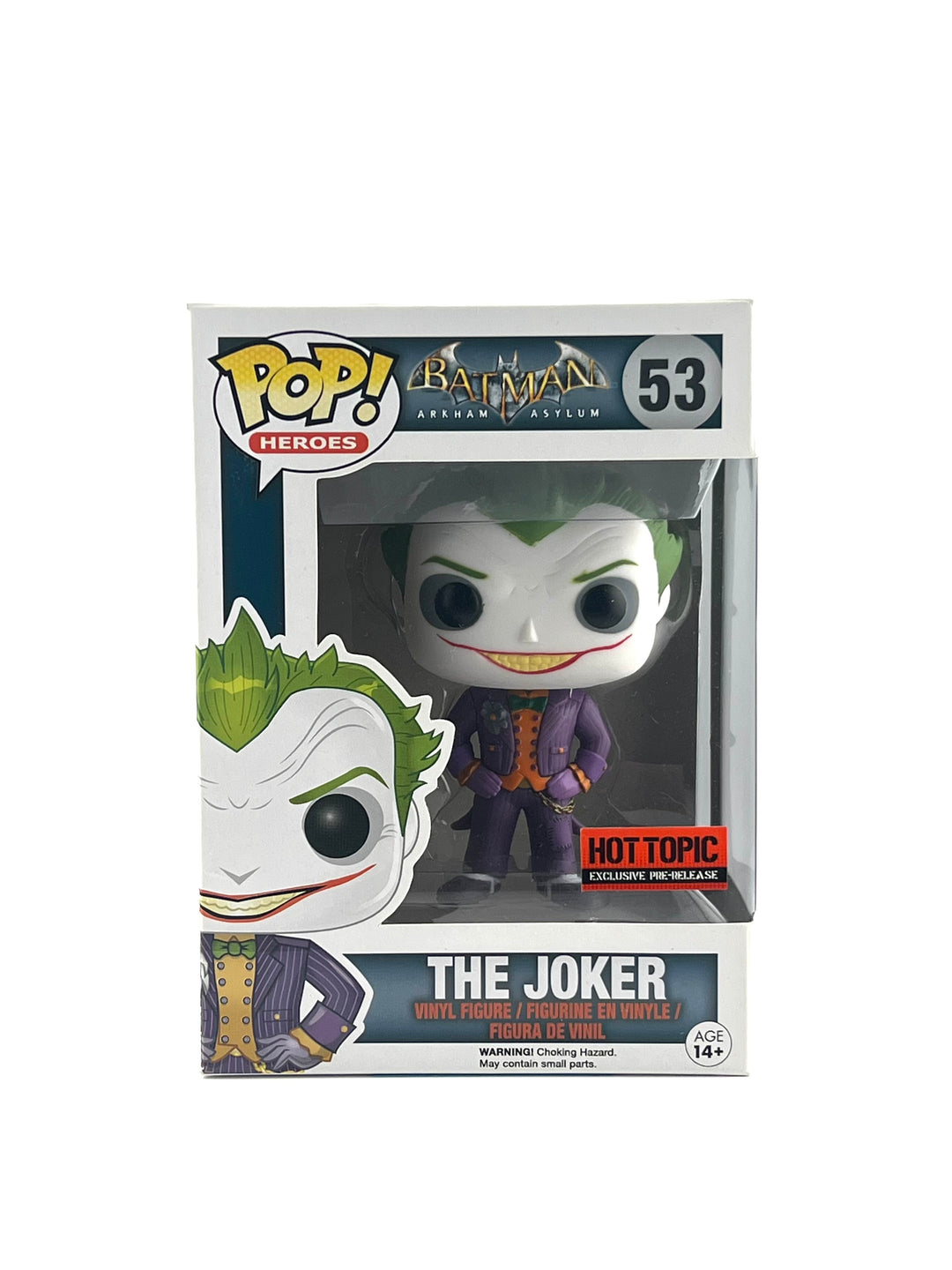 *DMG* Funko pop! Arkham Asylum: The joker 53 (HotTopic Pre-Release)