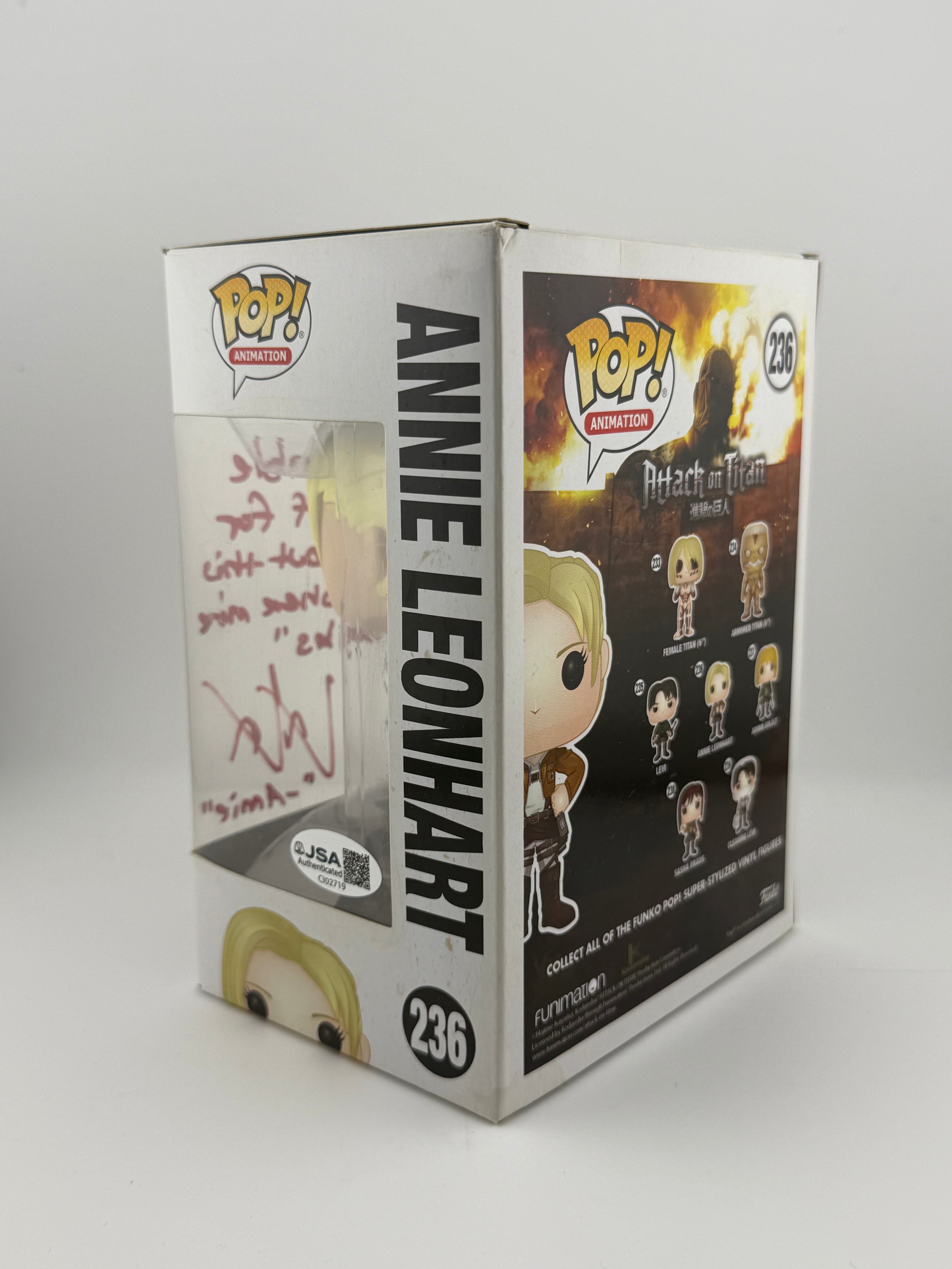Signed Attack on Titan - Annie Leonhart #236 (Lauren Landa) + JSA