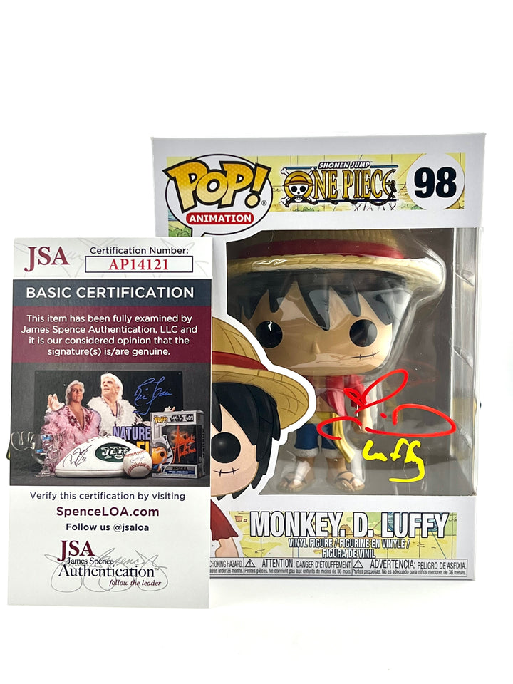 Monkey D. Luffy 98 - Autographed By Colleen Clinkenbeard + JSA Authentication - One Piece - Funko Pop!