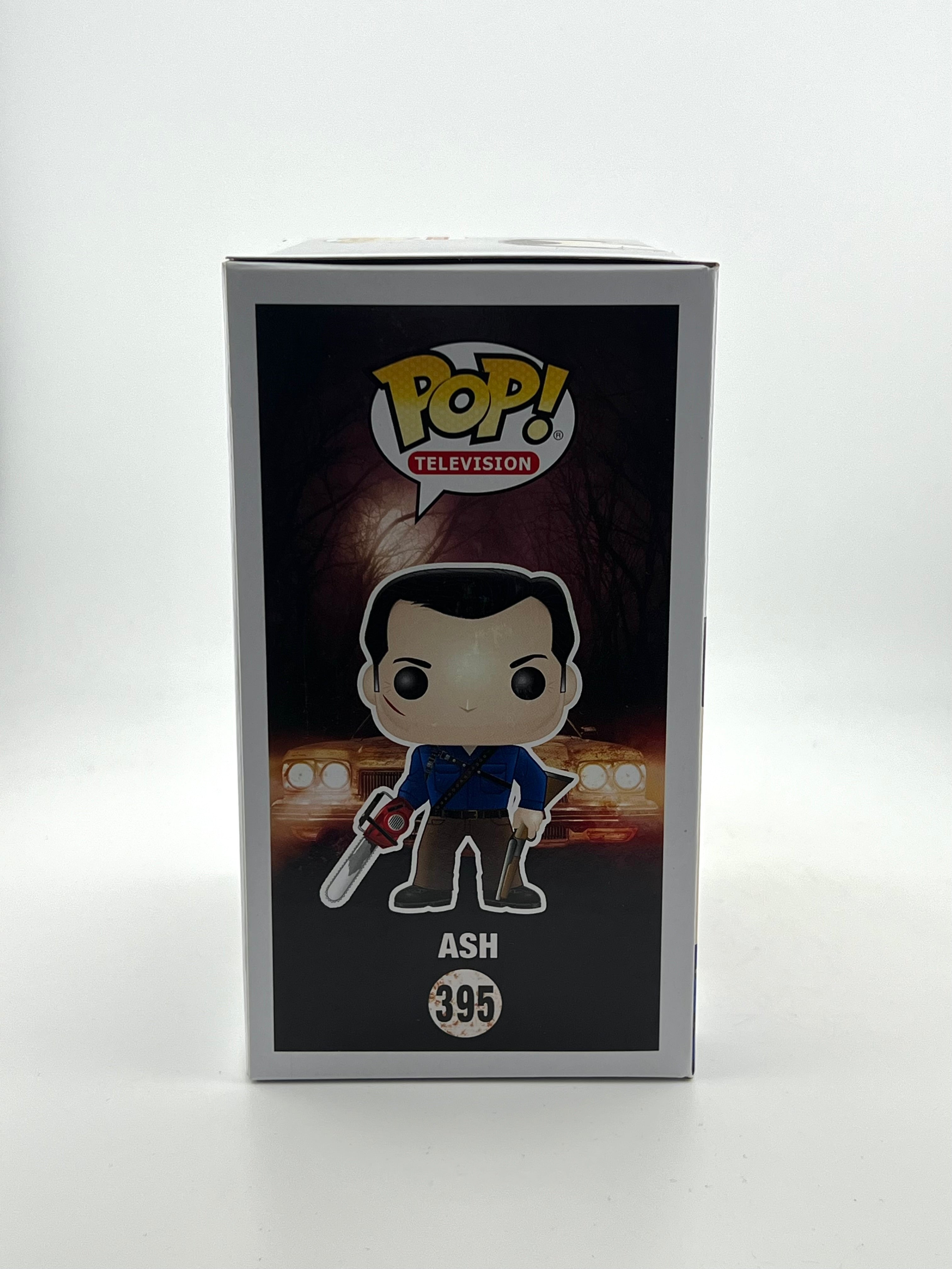 Signed Bruce Campbell -Ash 395 Funko Pop - Evil Dead + JSA Authentication