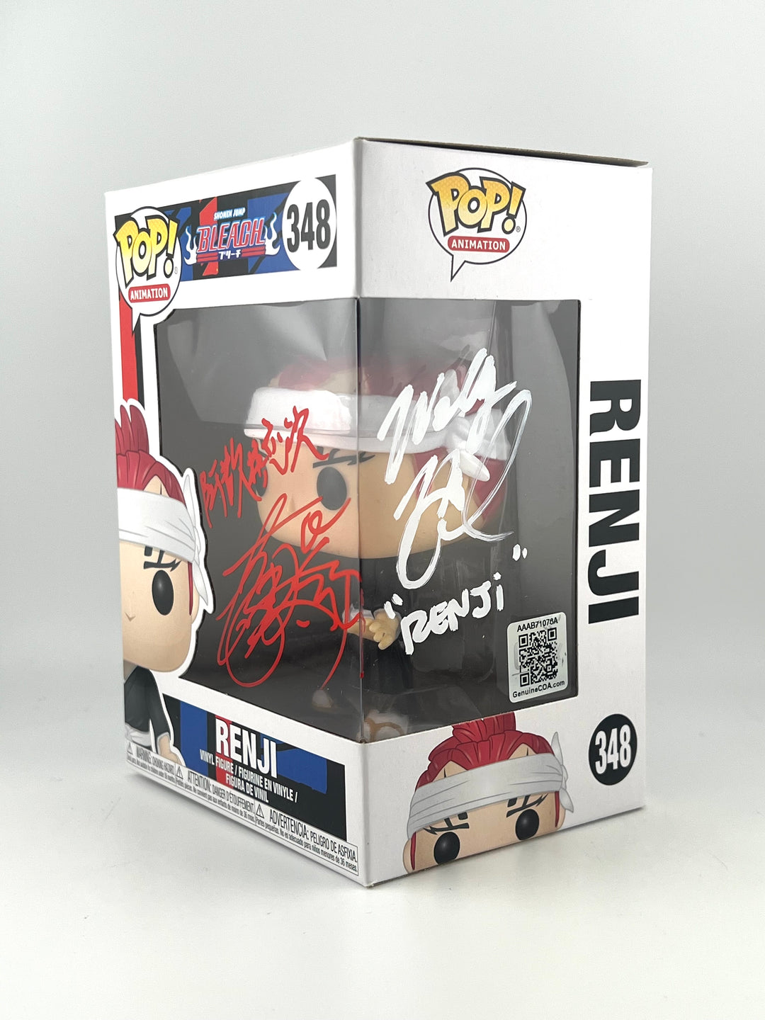 Funko Pop! Renji 348 Autographed by Kentarō Itō and Wally Wingert GENUINE COA AUTHENTICATED