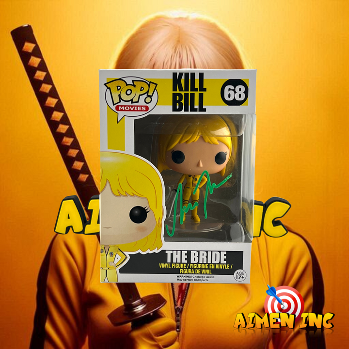 Funko Pop! The Bride 68 - Autographed By Uma Thurman (Beckett Authenticated) - Kill Bill