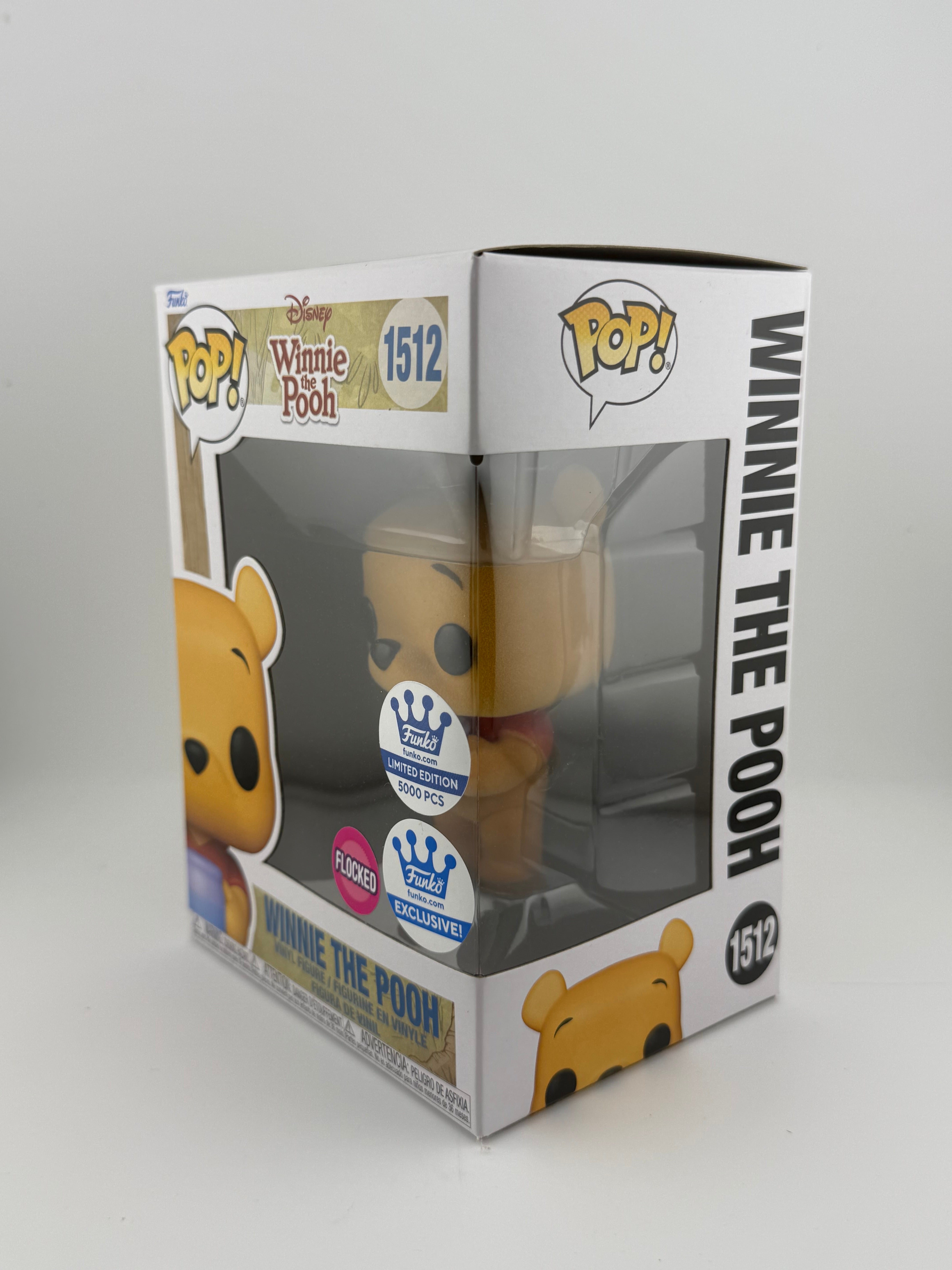 Funko POP! WINNIE THE POOH 1512 FLOCKED FUNKO SHOP EXCLUSIVE LE 5000