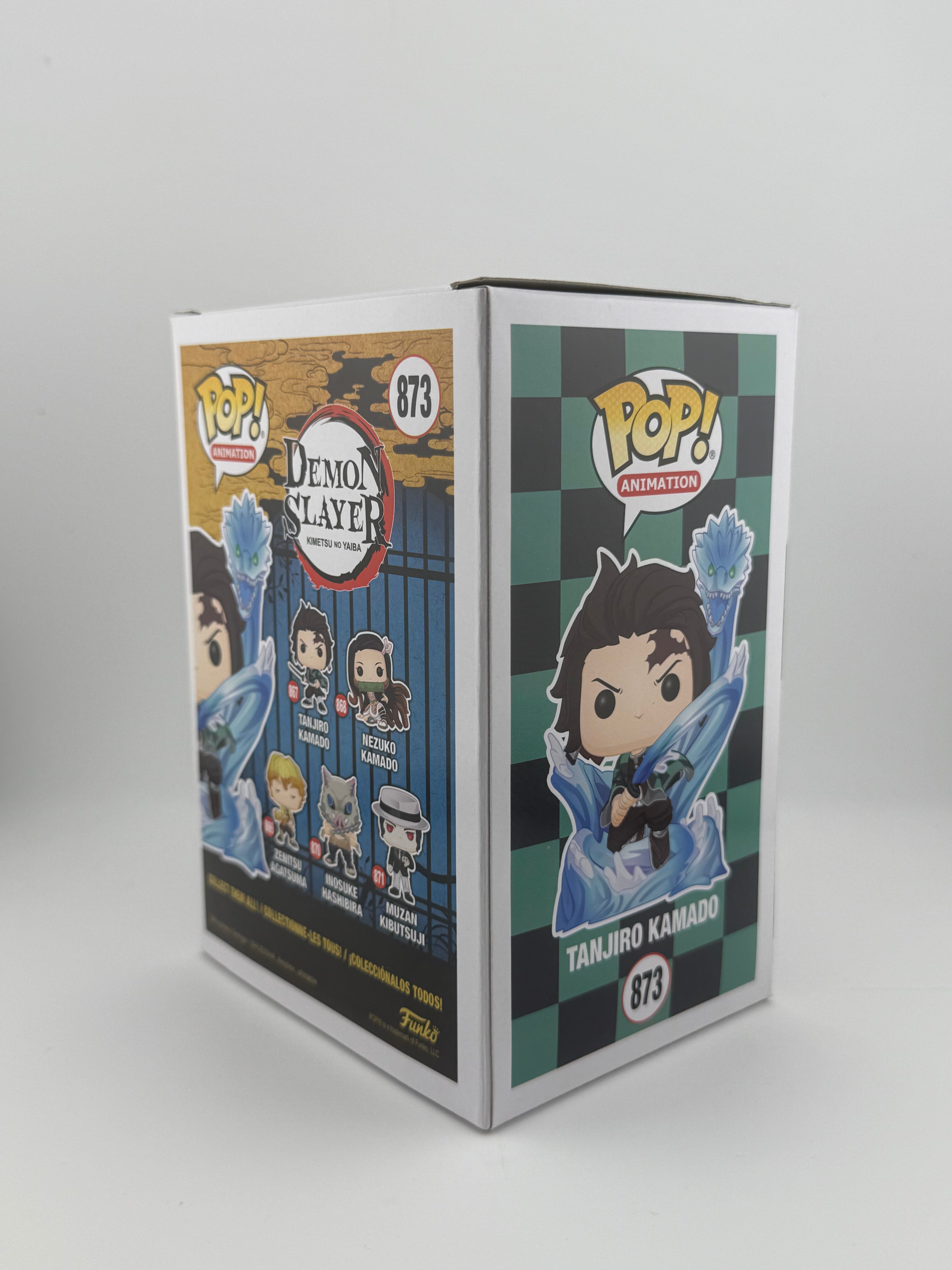 Funko POP! JVA SIGNED TANJIRO KAMADO 873 GITD SE