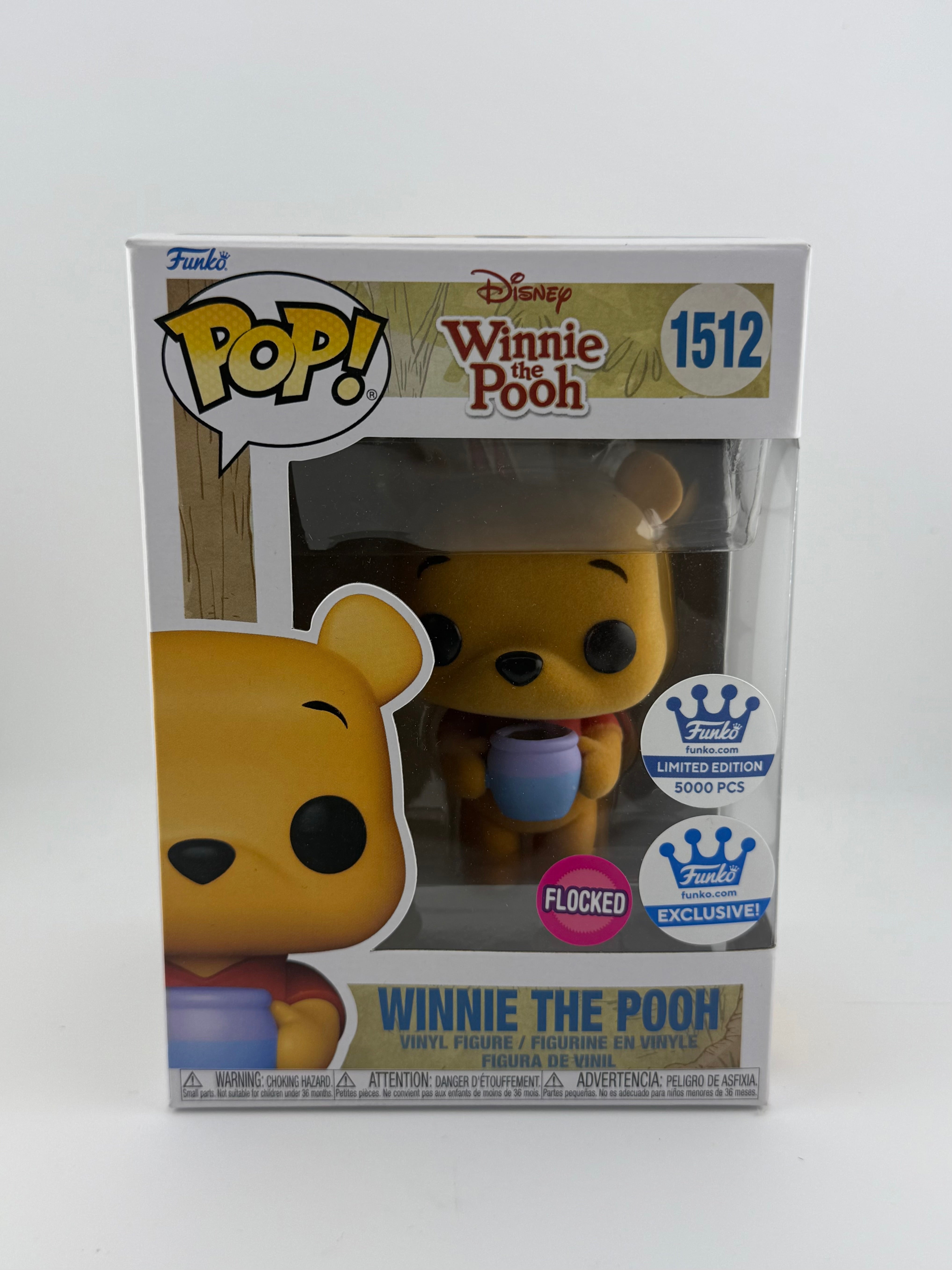 Funko POP! WINNIE THE POOH 1512 FLOCKED FUNKO SHOP EXCLUSIVE LE 5000