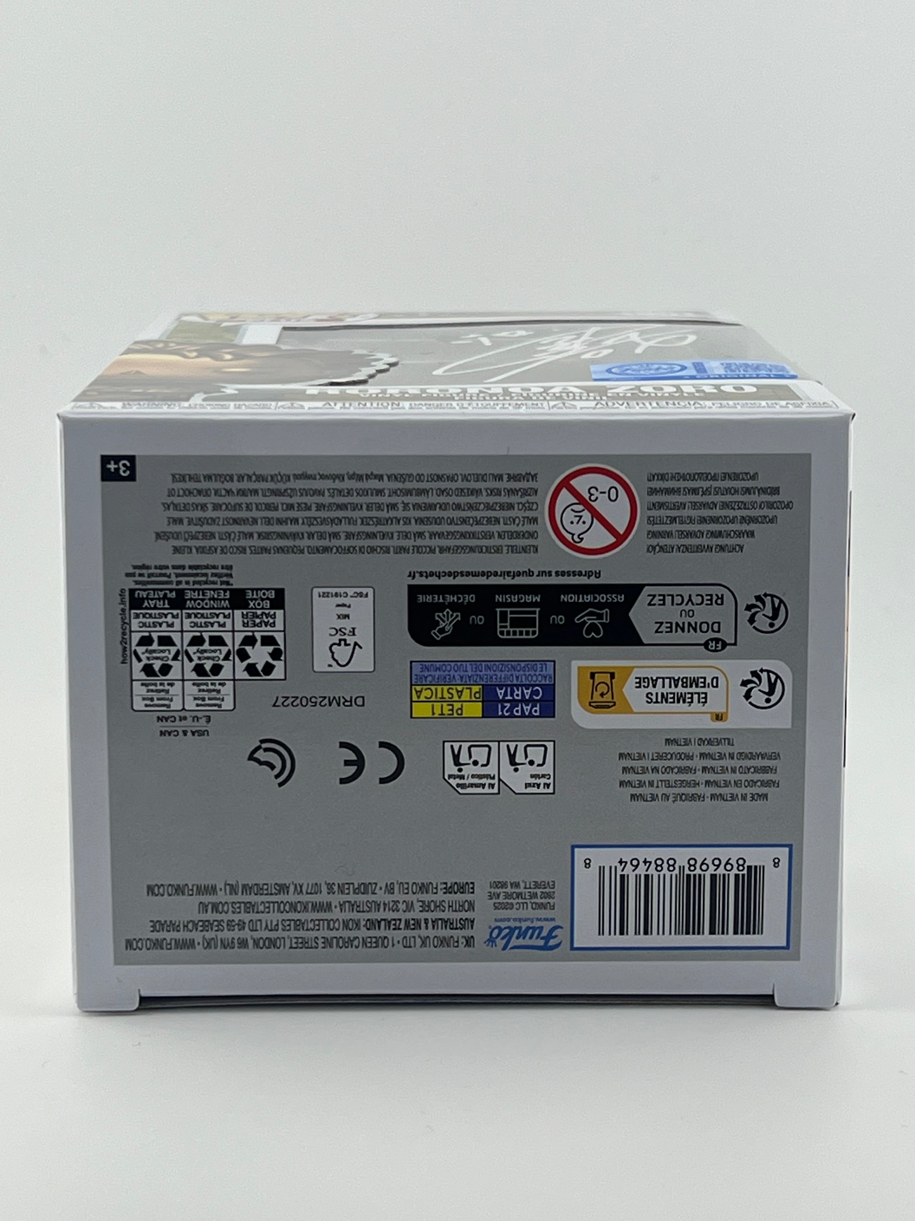 FUNKO POP! BRONZE STATUE RORONOA ZORO 1901 FUNKO SHOP EXCLUSIVE JVA SIGNED