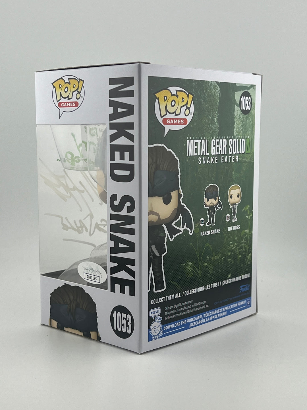 Signed Naked Snake - Metal Gear Solid - David Hayter - Funko Pop + JSA