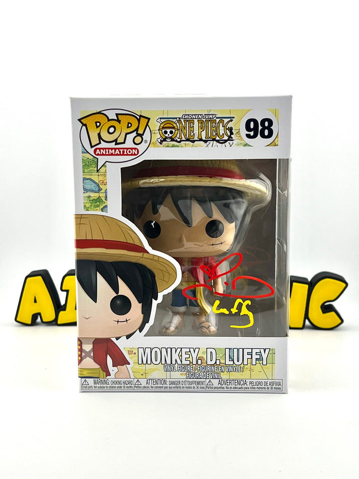 Monkey D. Luffy 98 - Autographed By Colleen Clinkenbeard + JSA Authentication - One Piece - Funko Pop!