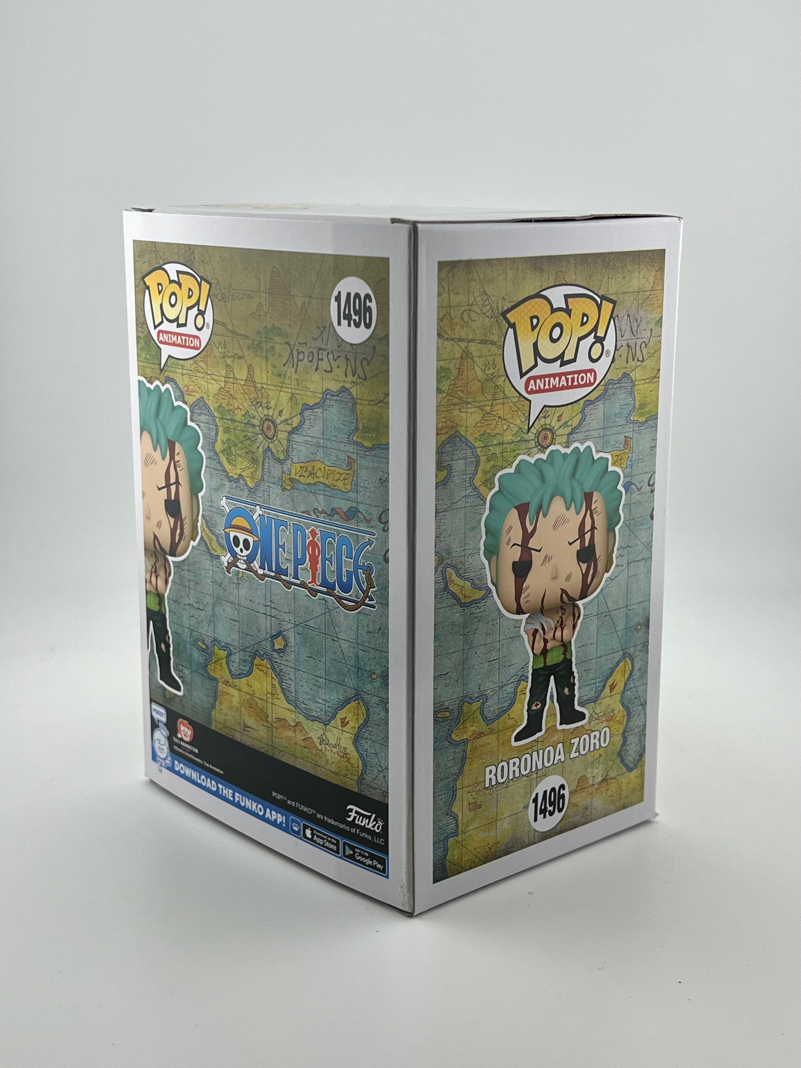 Signed (Christopher Sabat) - RORONOA ZORO 1496 HOT TOPIC + JSA Authentication