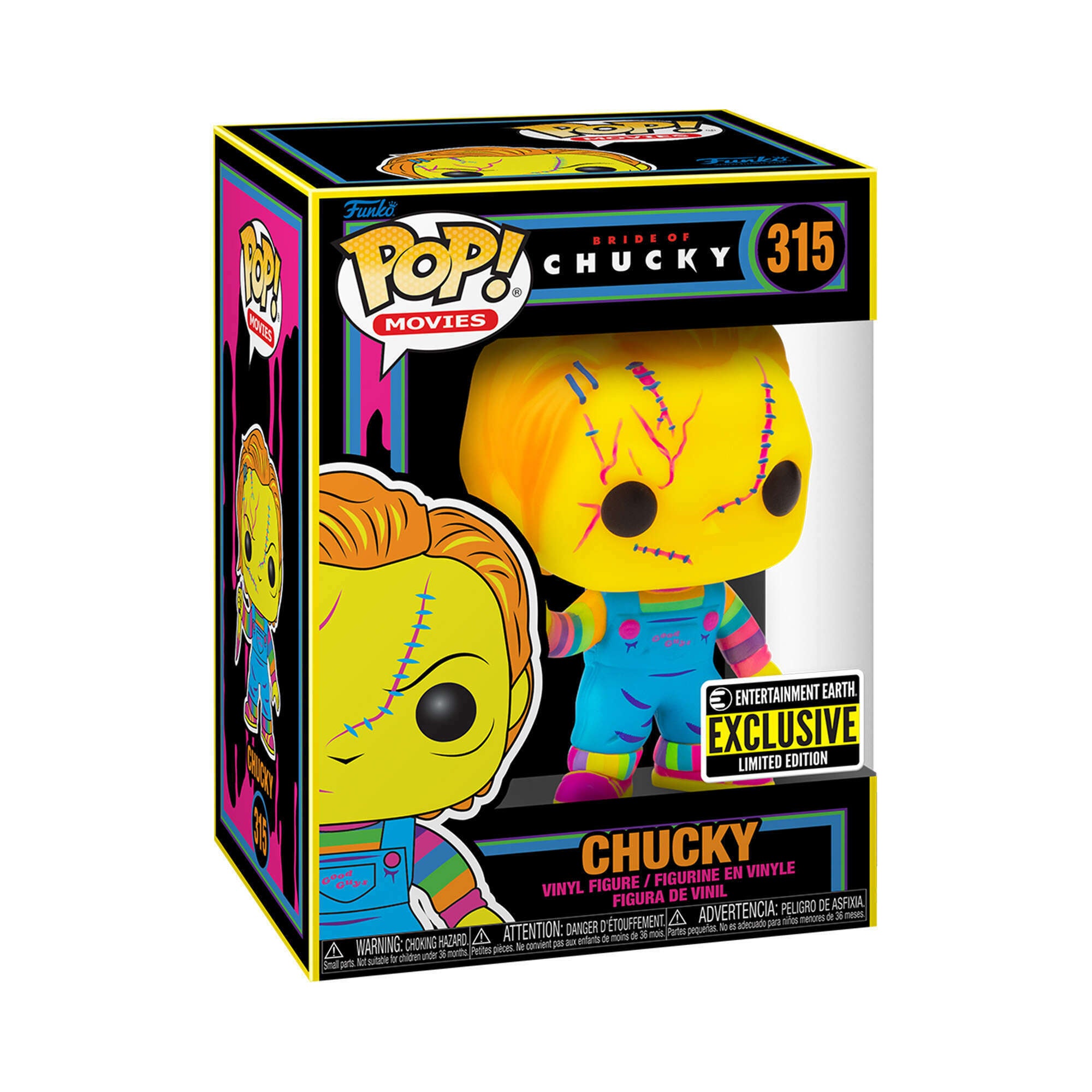FUNKO POP! CHUCKY 315 ENTERTAINMENT EARTH EXCLUSIVE