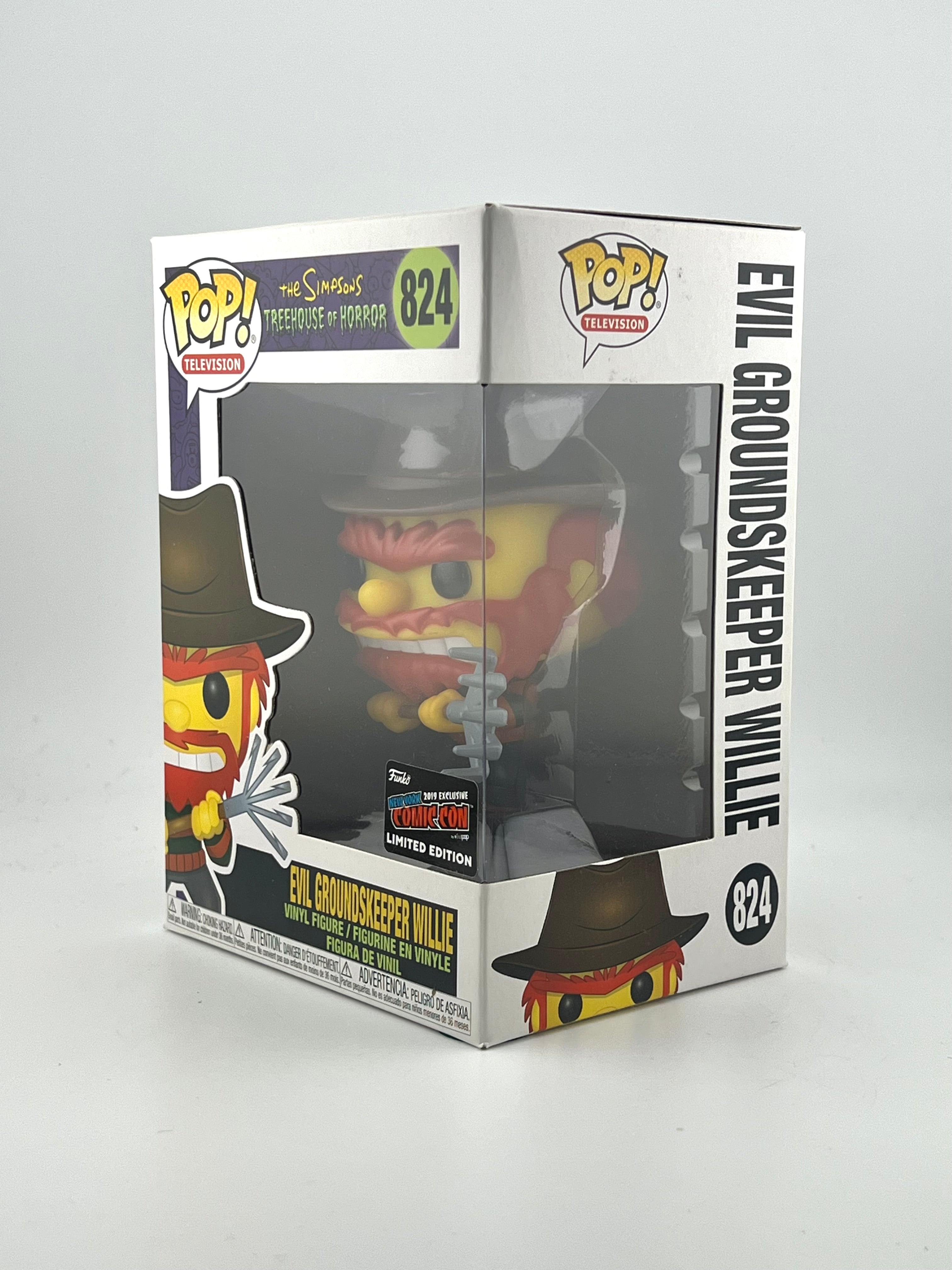 Funko Pop! EVIL GROUNDSKEEPER WILLIE 824 2019 NYCC EXCLUSIVE
