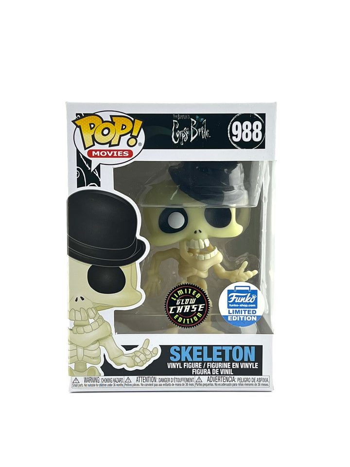 Funko Pop! Corpse Bride: Skeleton 988 chase (Funko exclusive)