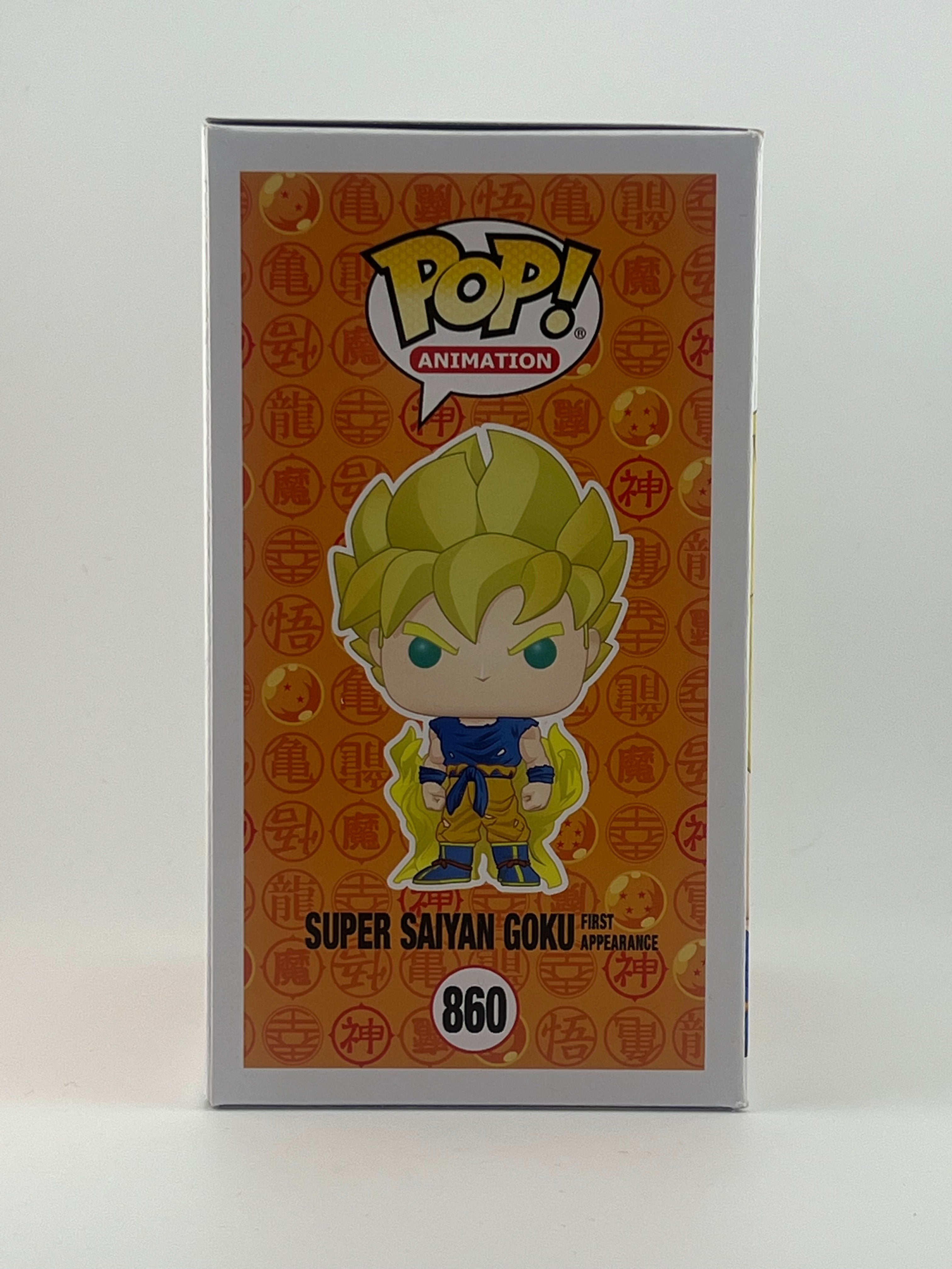 FUNKO POP! SUPER SAIYAN GOKU First appearance 860 GITD GO EXCLUSIVE JVA SIGNED
