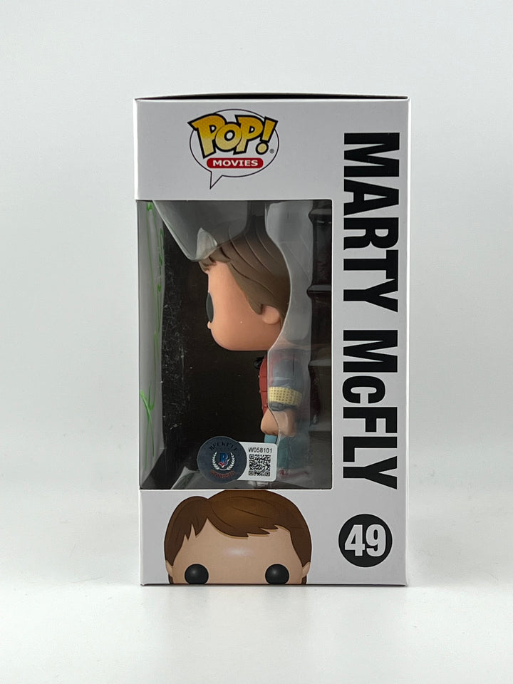 Funko Pop! Marty McFly 49 Autographed by Michael J. Fox Beckett Authenticated