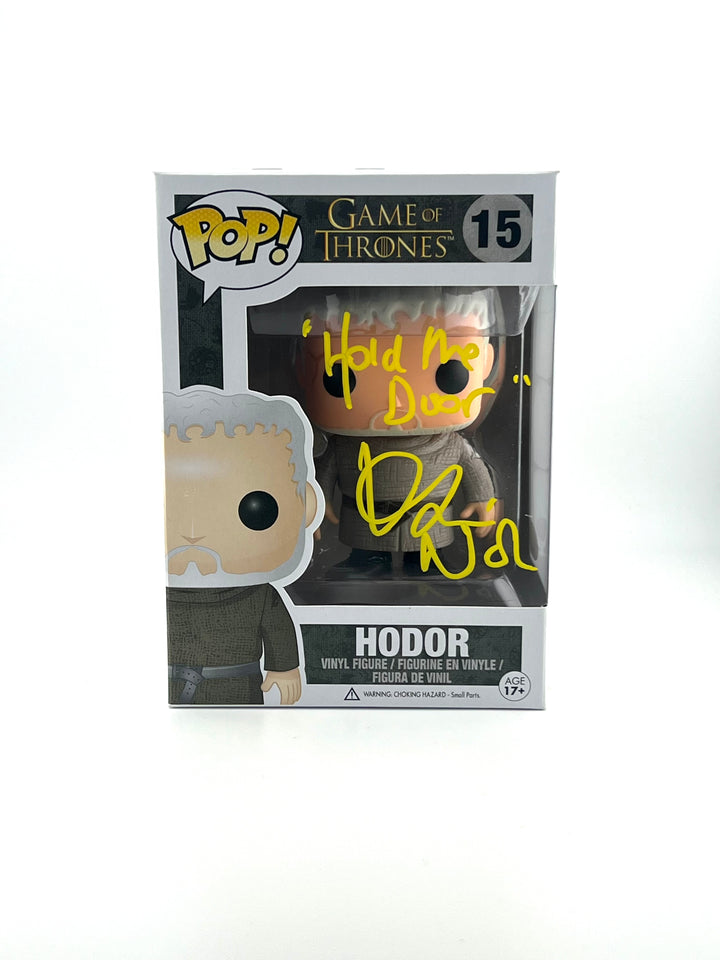 Hodor 15 Autographed/Quotes by Kristian Narin with JSA