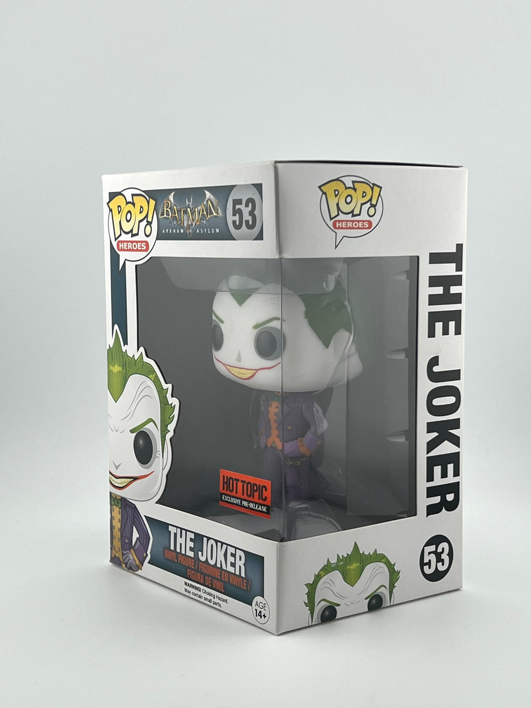 *DMG* Funko pop! Arkham Asylum: The joker 53 (HotTopic Pre-Release)