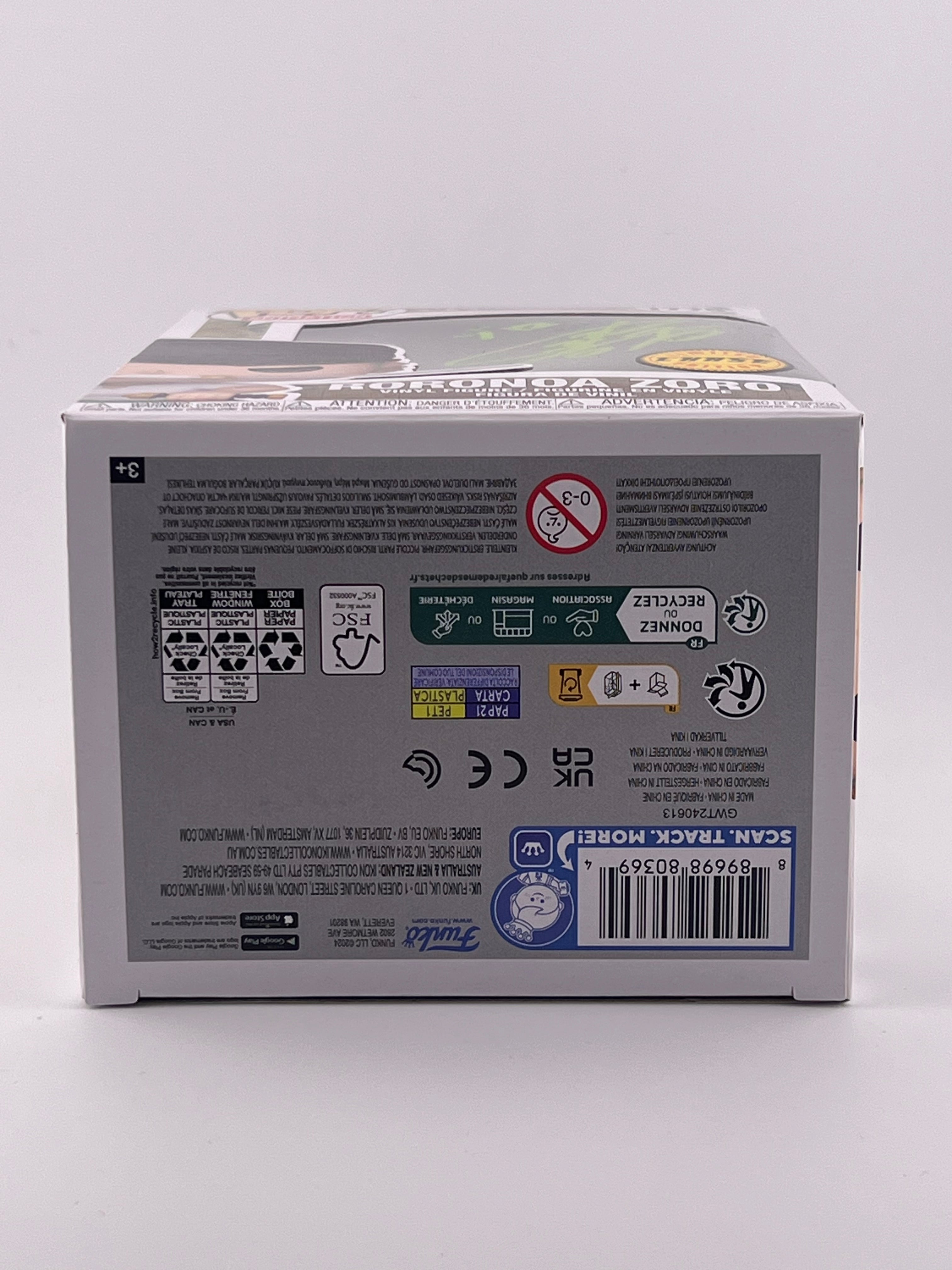 FUNKO POP! RORONOA ZORO 1775 CHASE JVA SIGNED