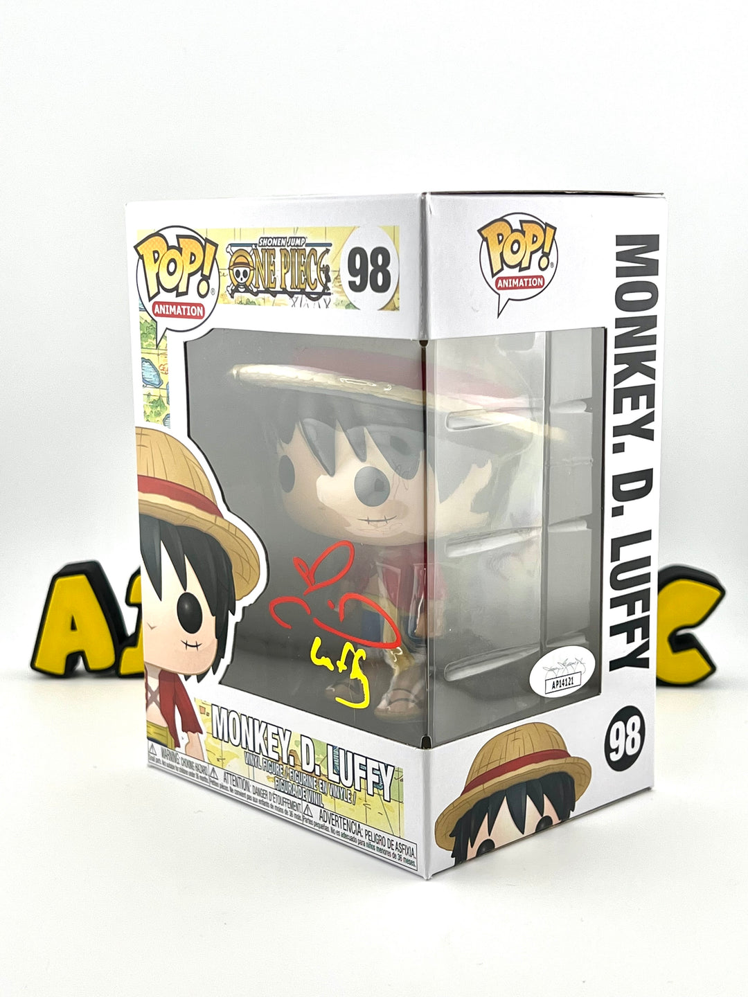 Monkey D. Luffy 98 - Autographed By Colleen Clinkenbeard + JSA Authentication - One Piece - Funko Pop!