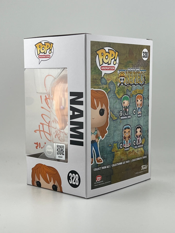 Funko Pop! Nami 328 Autographed by JVA Akemi Okamura SWAU Authenticated