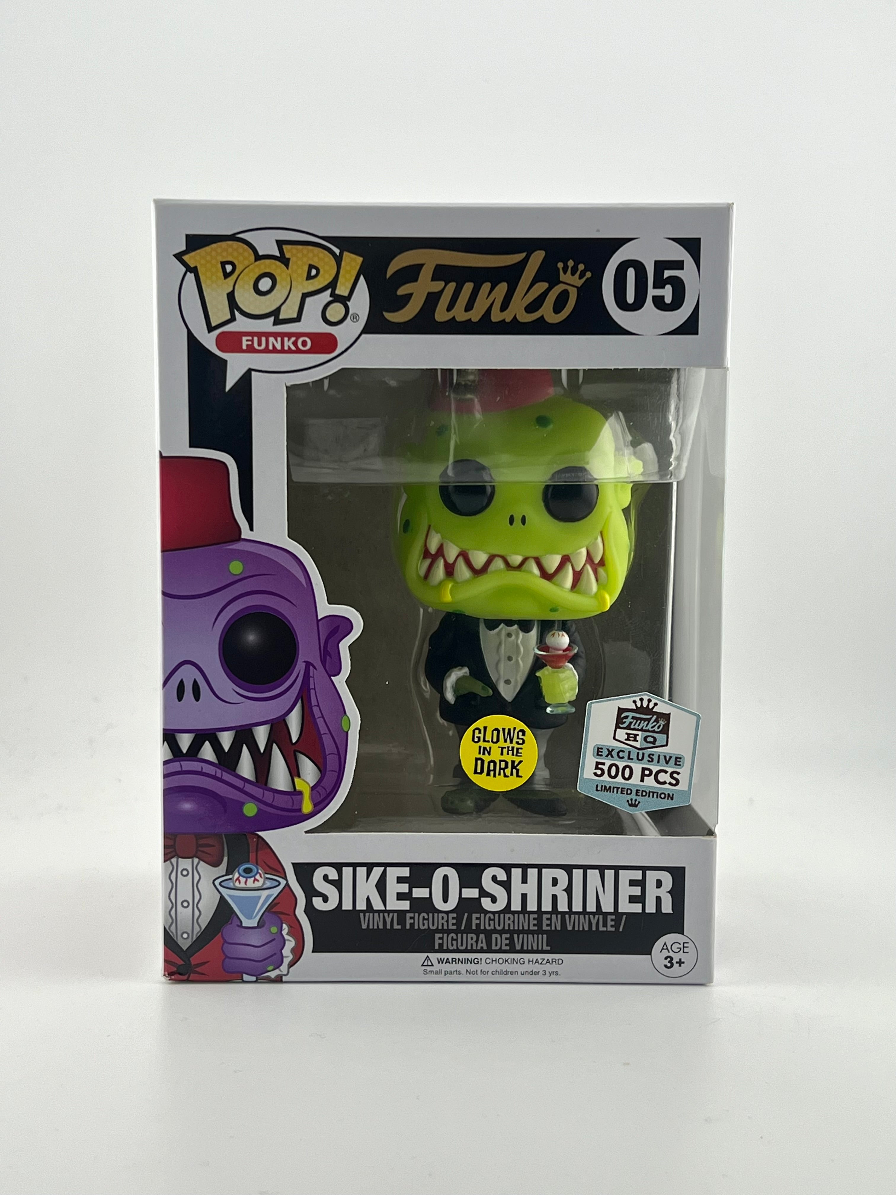 Funko Pop! SIKE-O-SHRINER 05 GITD FUNKO HQ le500 EXCLUSIVE