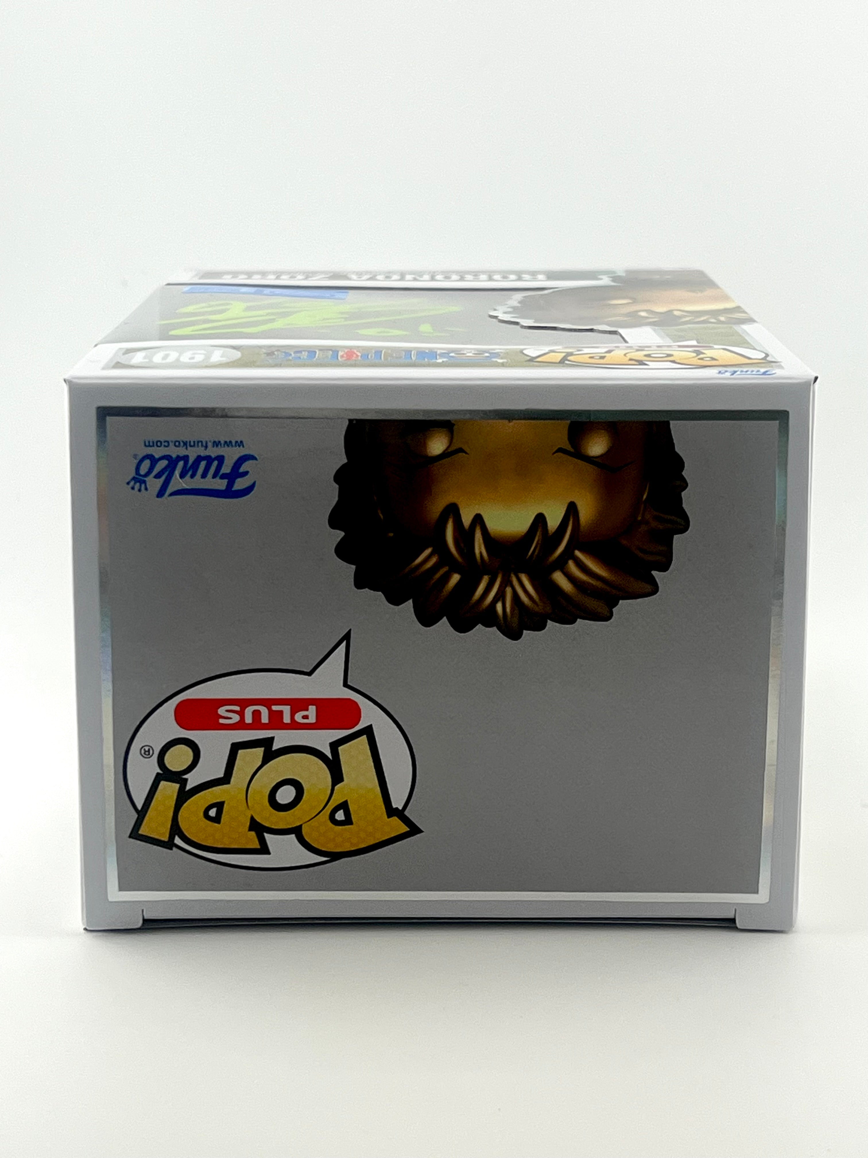 FUNKO POP! BRONZE STATUE RORONOA ZORO 1901 FUNKO SHOP EXCLUSIVE JVA SIGNED