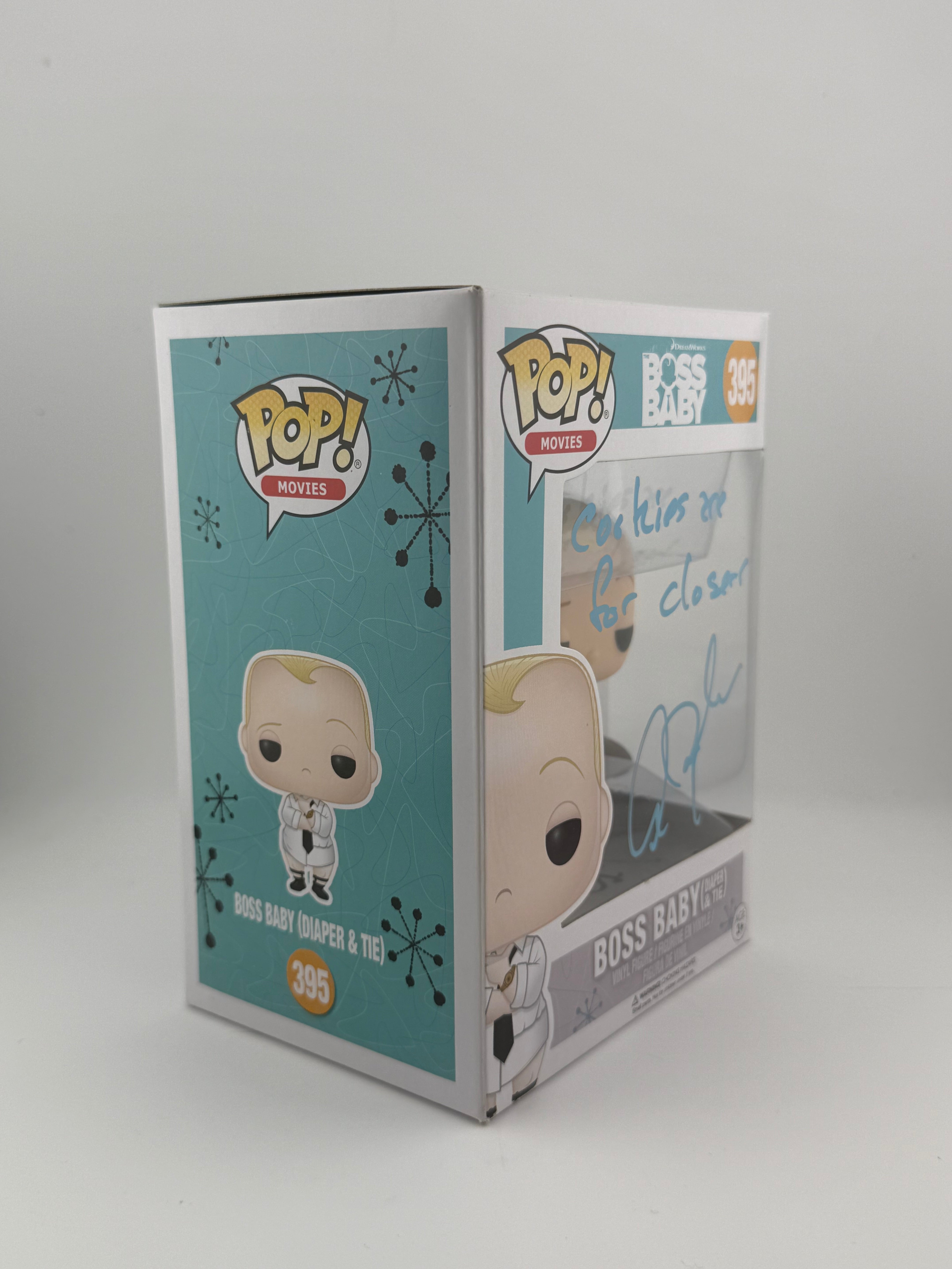 Funko POP! SIGNED BOSS BABY DIAPER & TIE 395 (ALEC BALDWIN) + JSA