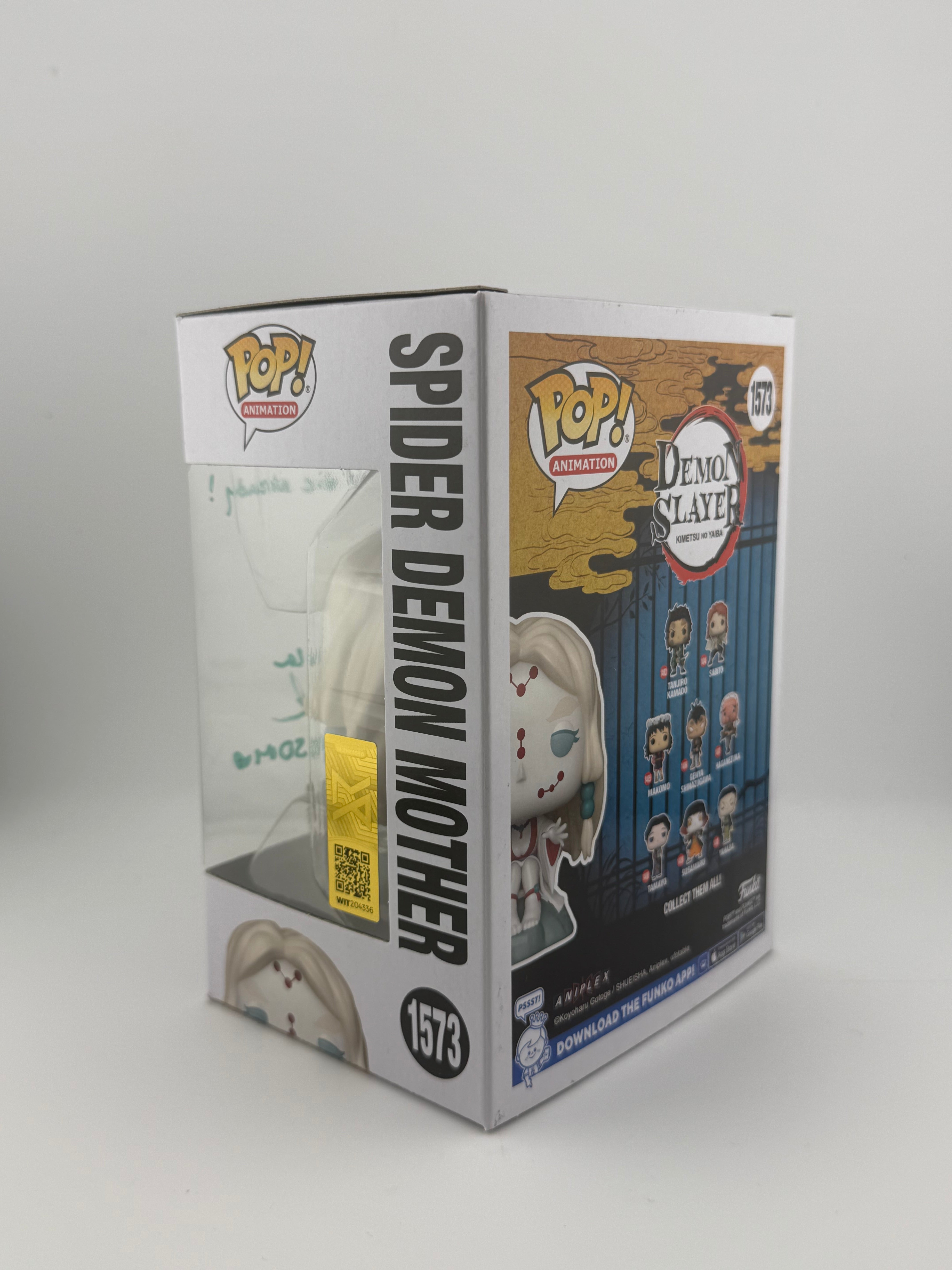 Funko POP! SIGNED SPIDER DEMON MOTHER 1573 HOT TOPIC EXCLUSIVE (ALLEGRA CLARK)