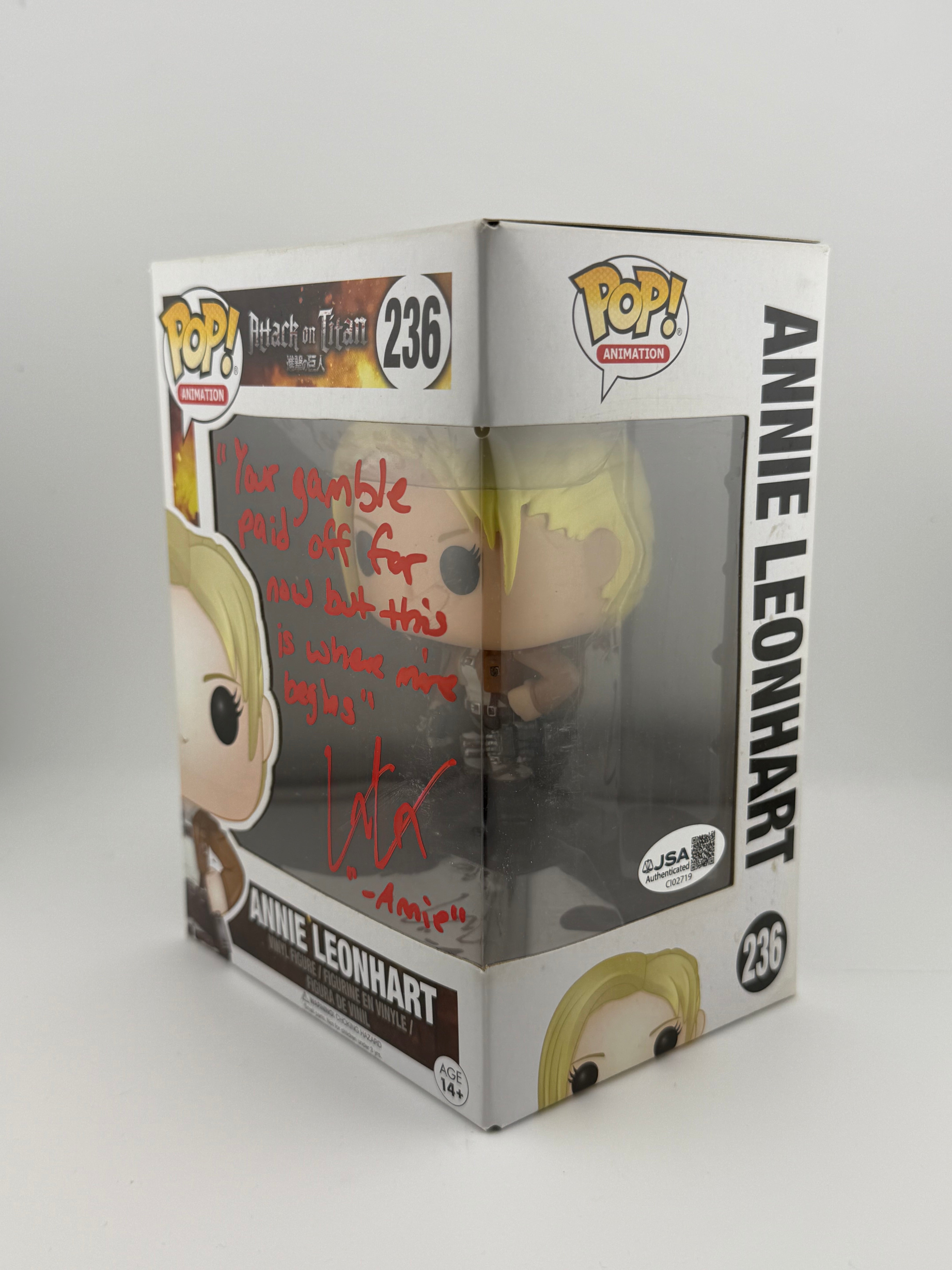 Signed Attack on Titan - Annie Leonhart #236 (Lauren Landa) + JSA