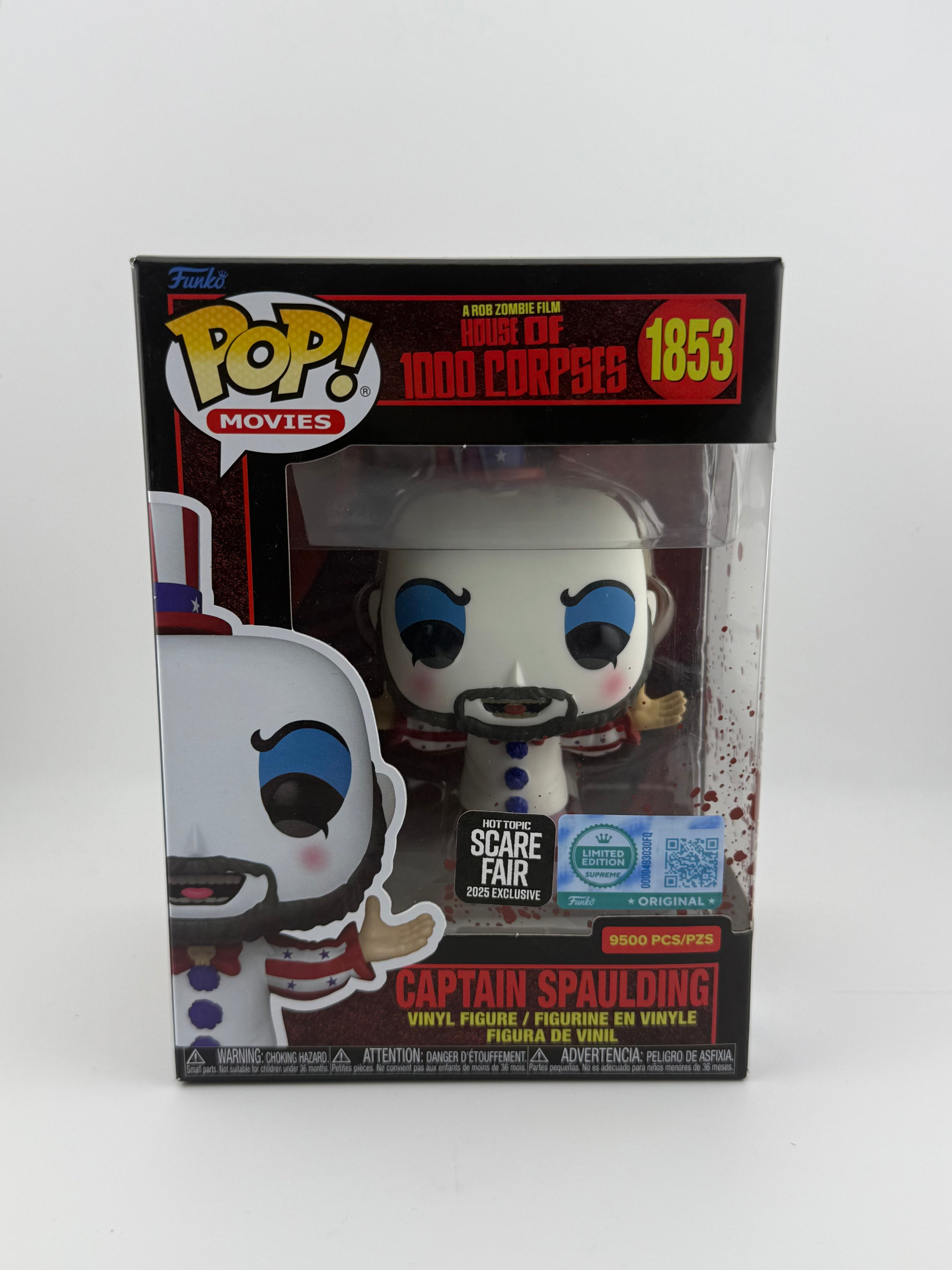 Funko POP! CAPTAIN SPAULDING 1853 SCARE FAIR EXCLUSIVE 2025 LE 9500