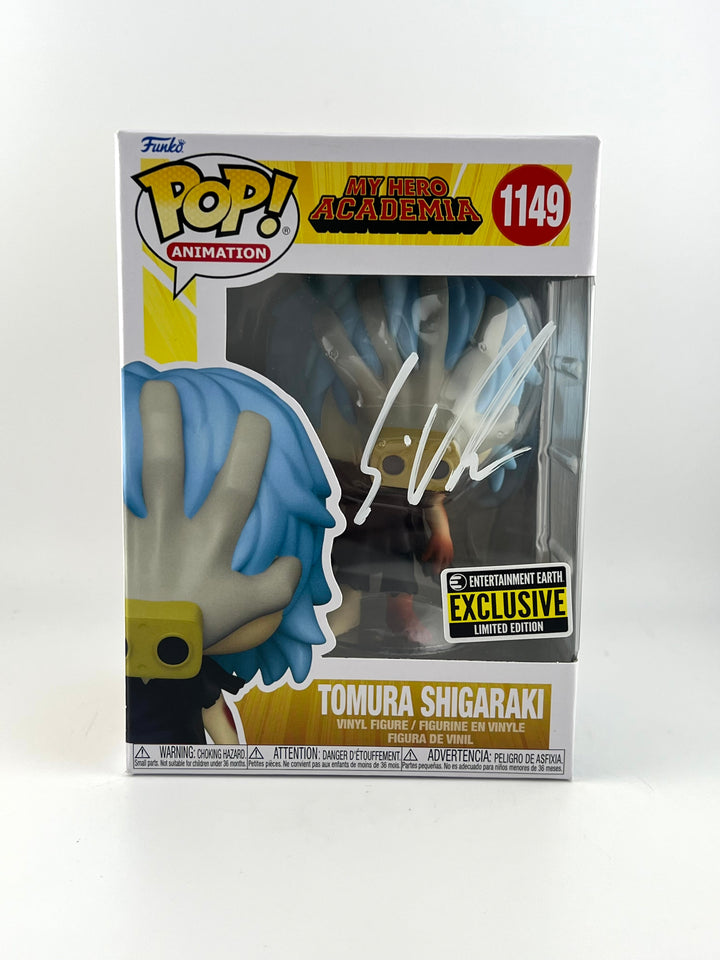 Funko Pop! Tomura shigaraki 1149 1149 EE EXCLUSIVE AUTOGRAPHED By Eric vale jsa authenticated