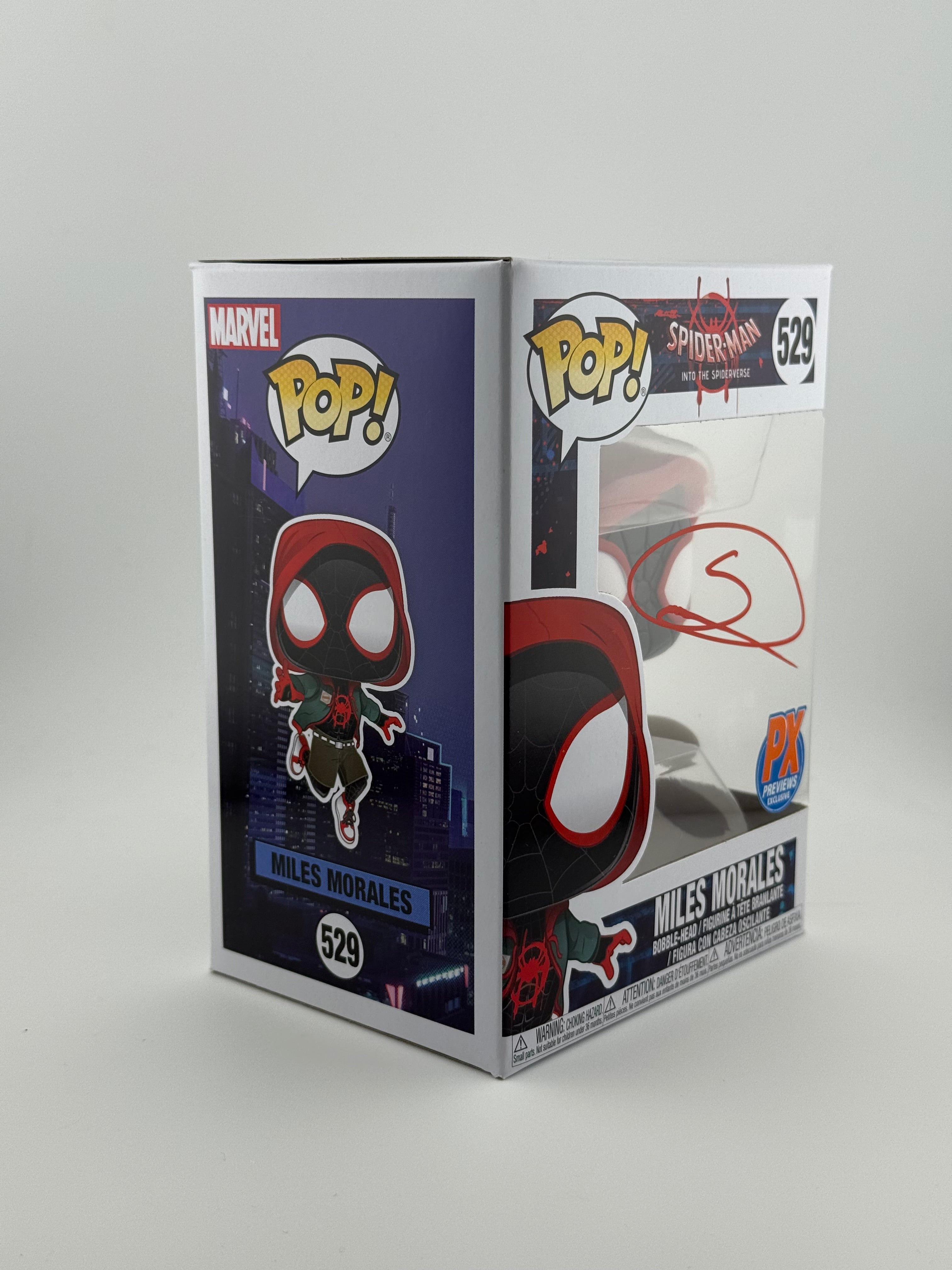 Funko Pop! Miles Morales 529 signed/autograph by Shameik Moore JSA AUthenticated