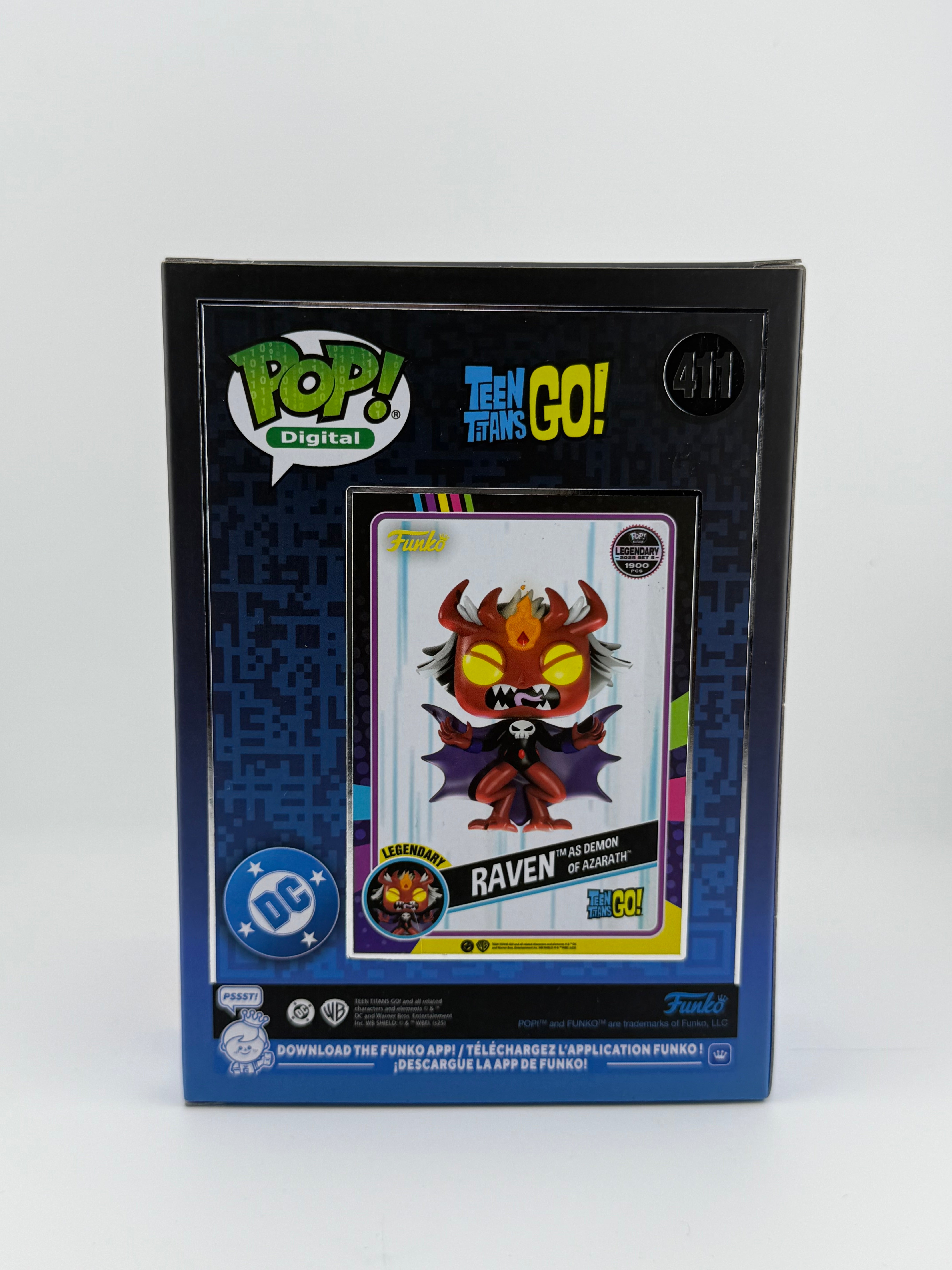 Funko POP! RAVEN AS DEMON OF AZARATH 411 GITD NFT EXCLUSIVE LE 1117