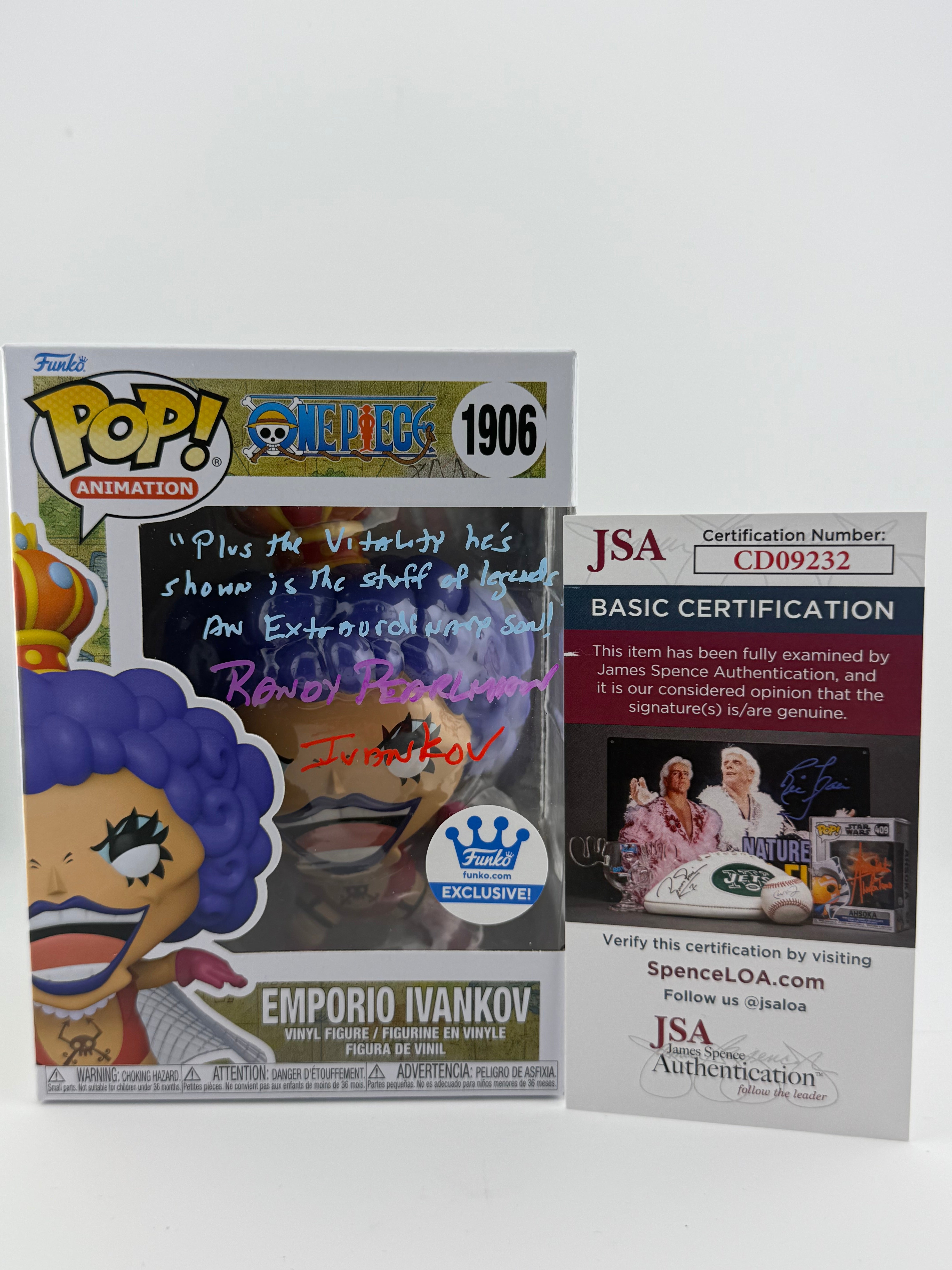 Funko POP! SIGNED EMPORIO IVANKOV 1906 FUNKO SHOP EXCLUSIVE