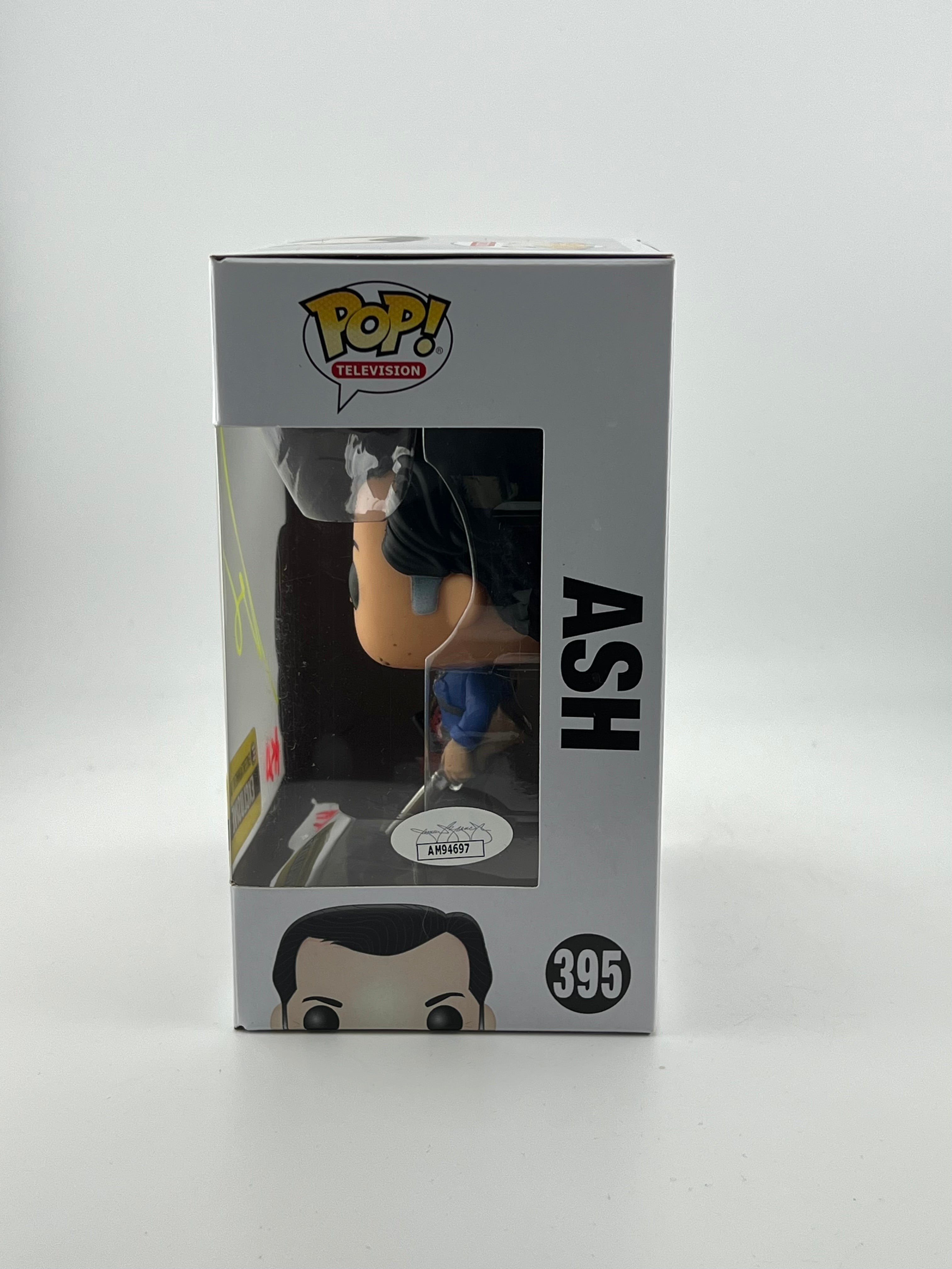 Signed Bruce Campbell -Ash 395 Funko Pop - Evil Dead + JSA Authentication