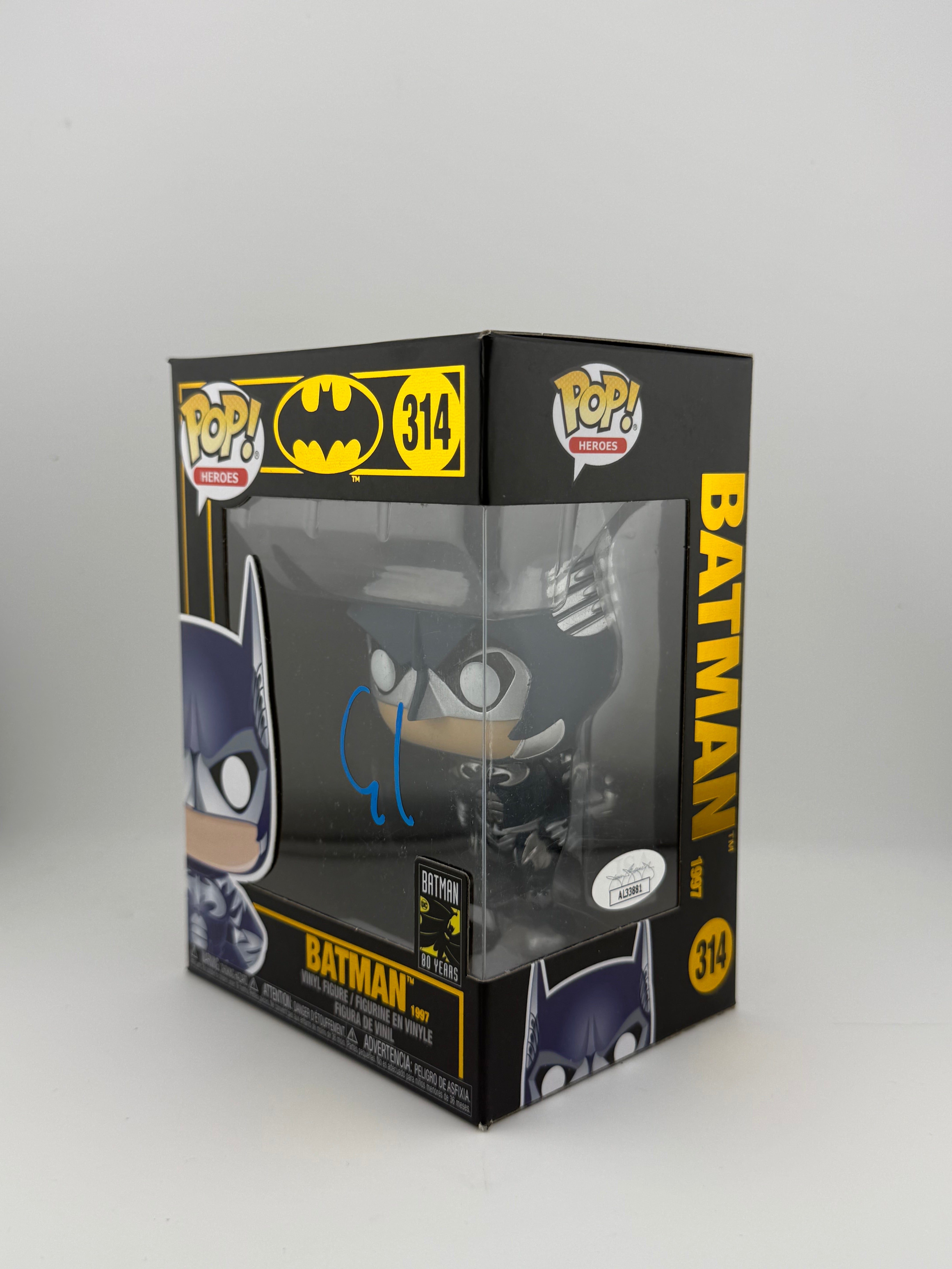 Funko POP! SIGNED BATMAN 314 80 YEARS EDITION (GEORGE CLOONEY) + JSA
