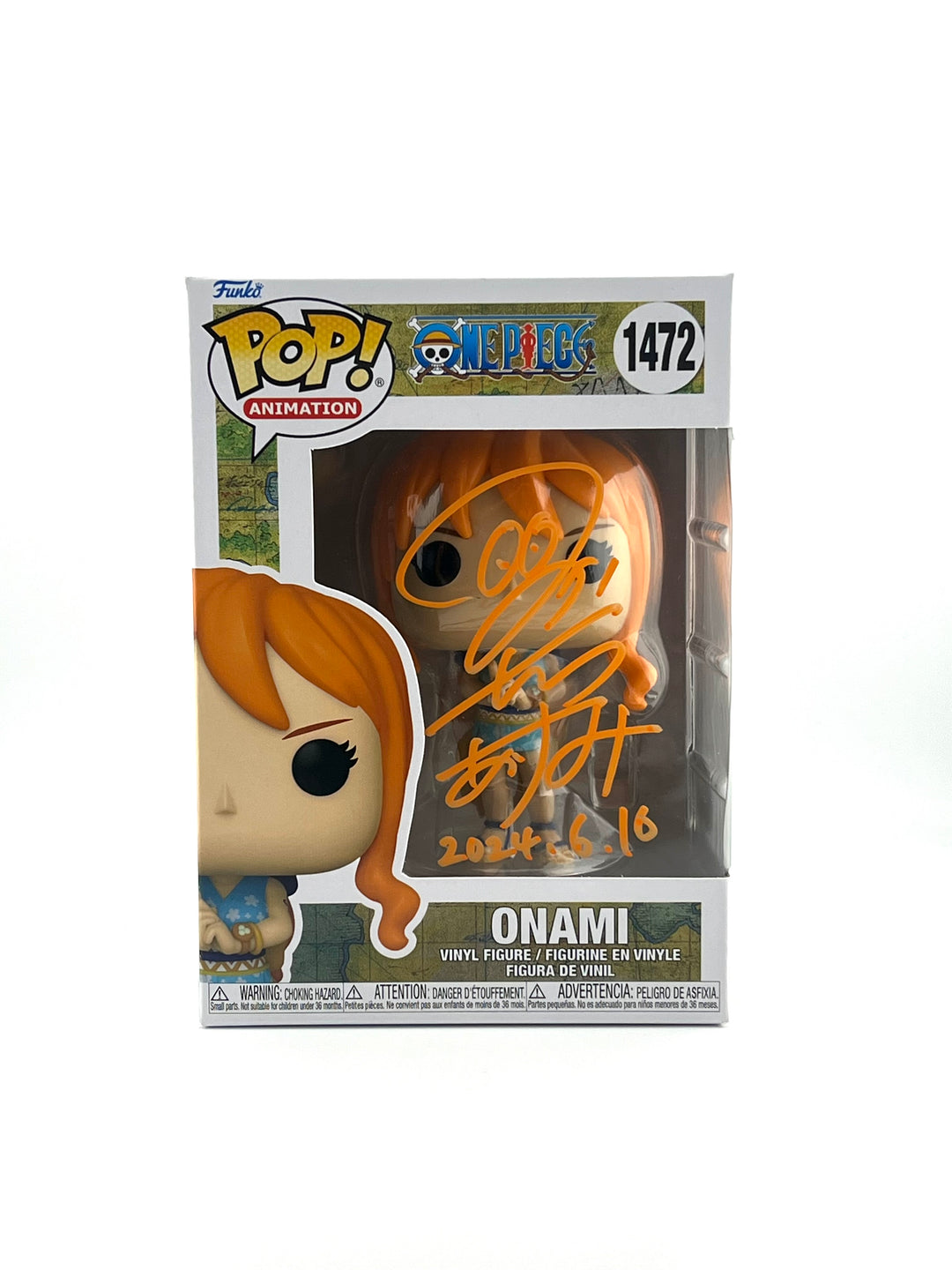 Funko Pop! One Piece - Onami #1472 Autographed by JVA Akemi Okamura with SWAU Authentication