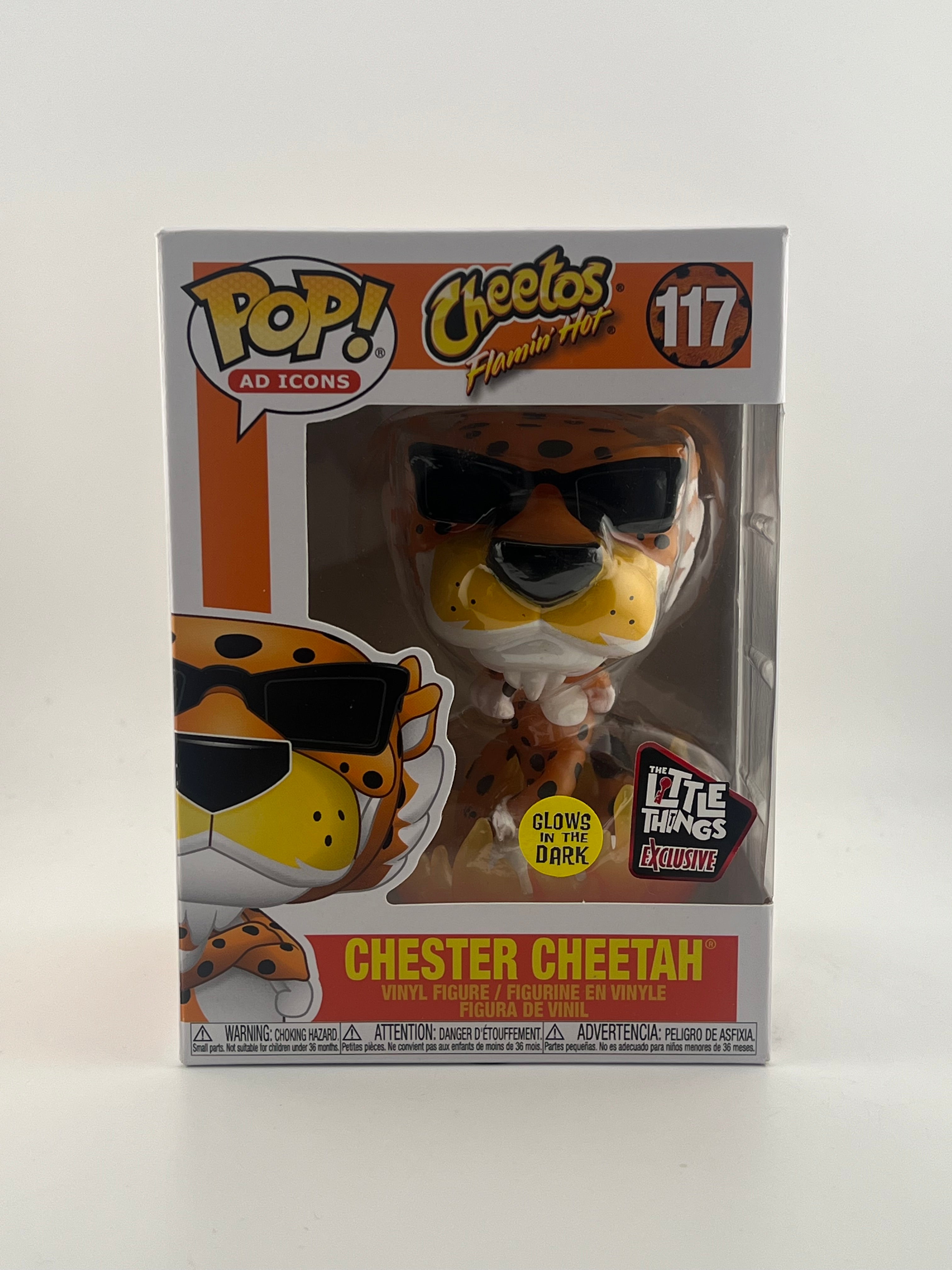 Funko Pop! CHESTER CHEETAH 117 GITD LITTLE THINGS EXCLUSIVE