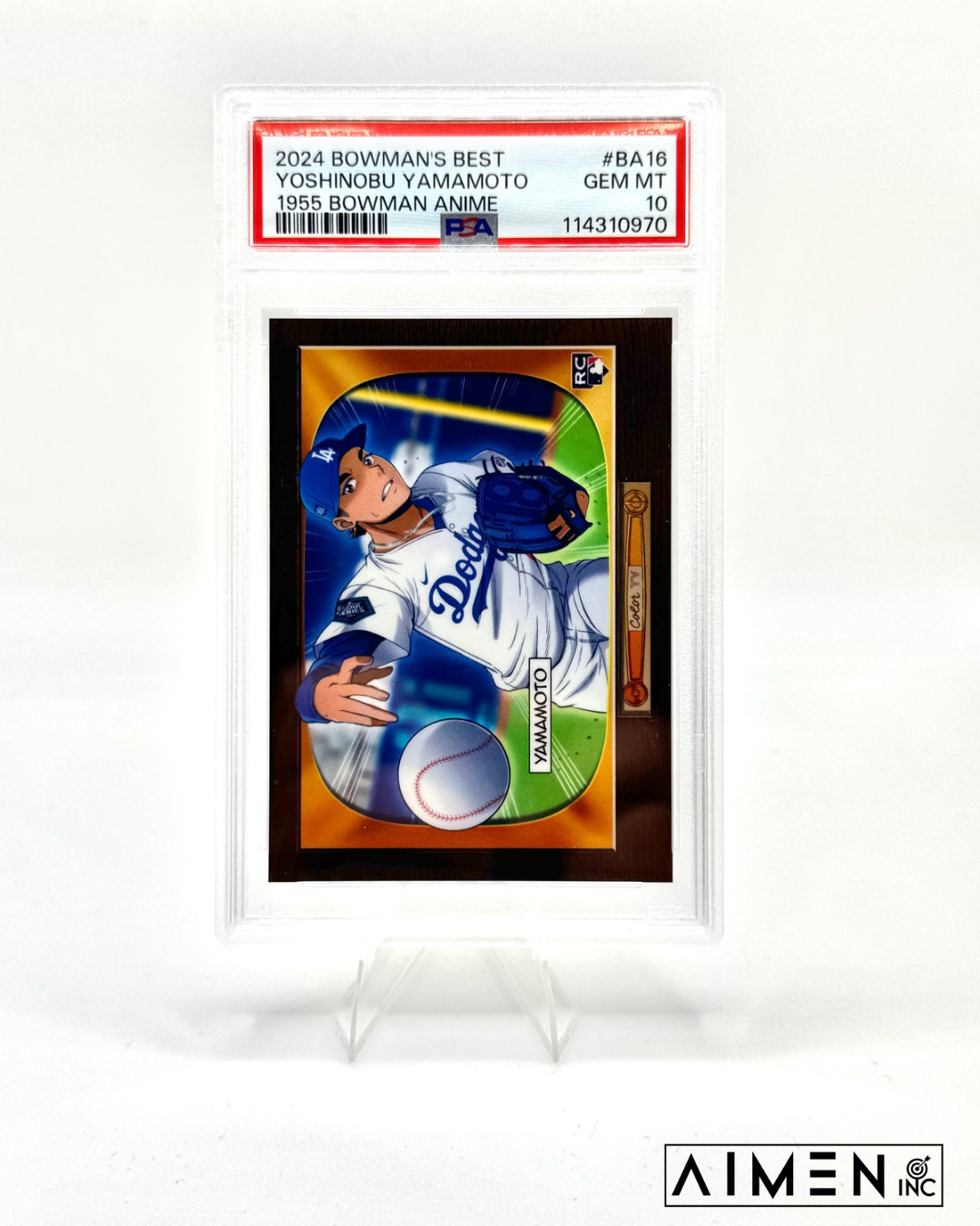 2024 BOWMAN'S BEST YOSHINOBU YAMAMOTO
1955 BOWMAN ANIME PSA GEM MT 10