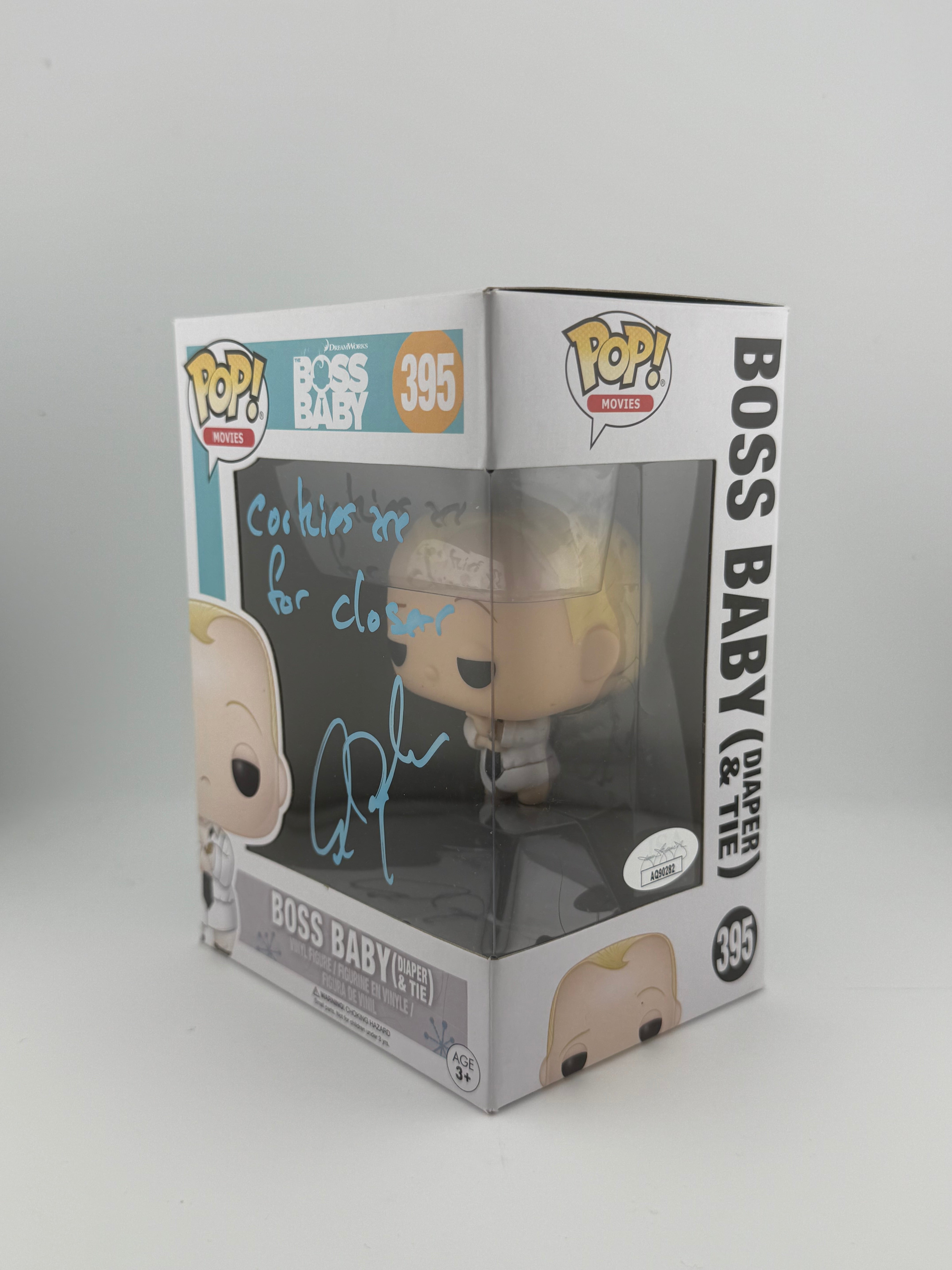 Funko POP! SIGNED BOSS BABY DIAPER & TIE 395 (ALEC BALDWIN) + JSA